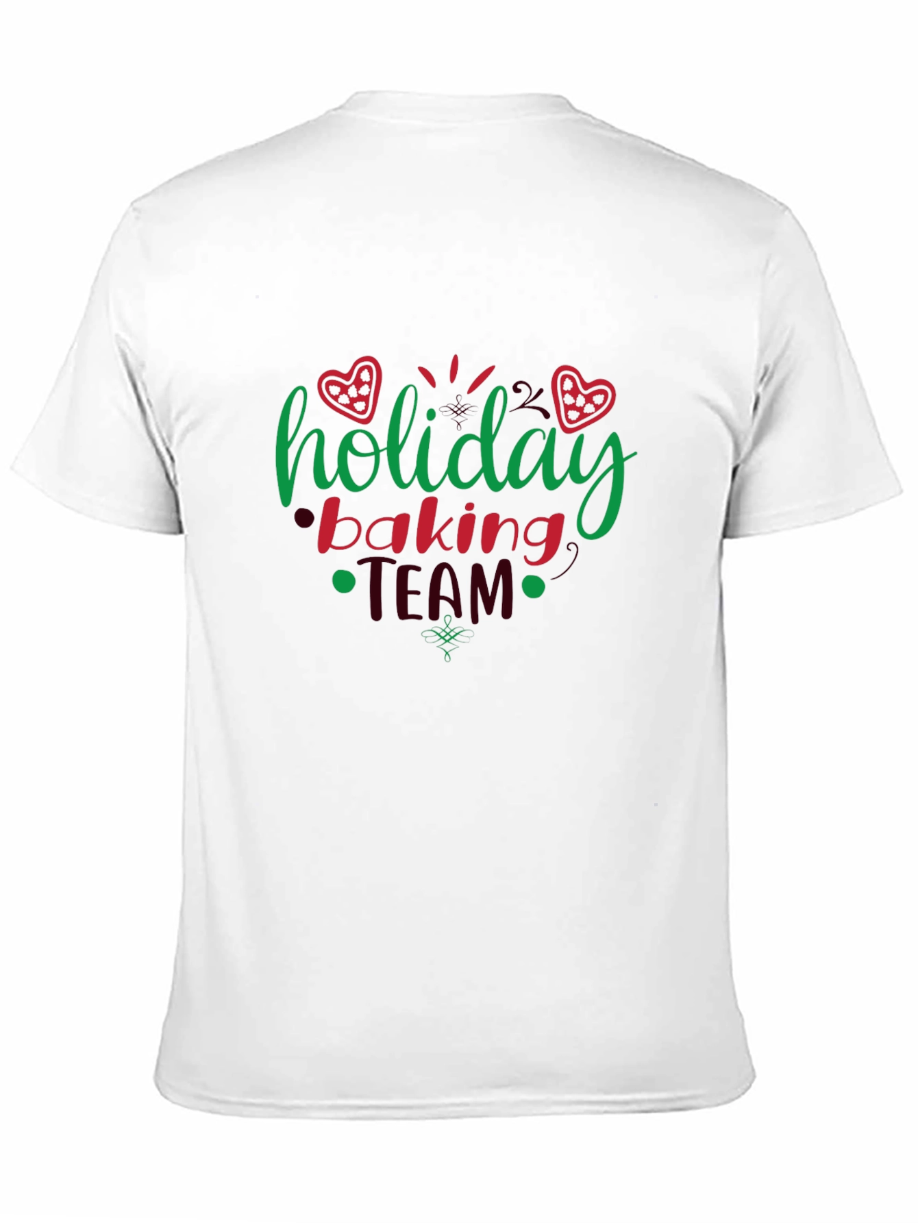 Black Holiday Baking Team Graphic T-Shirt view 11