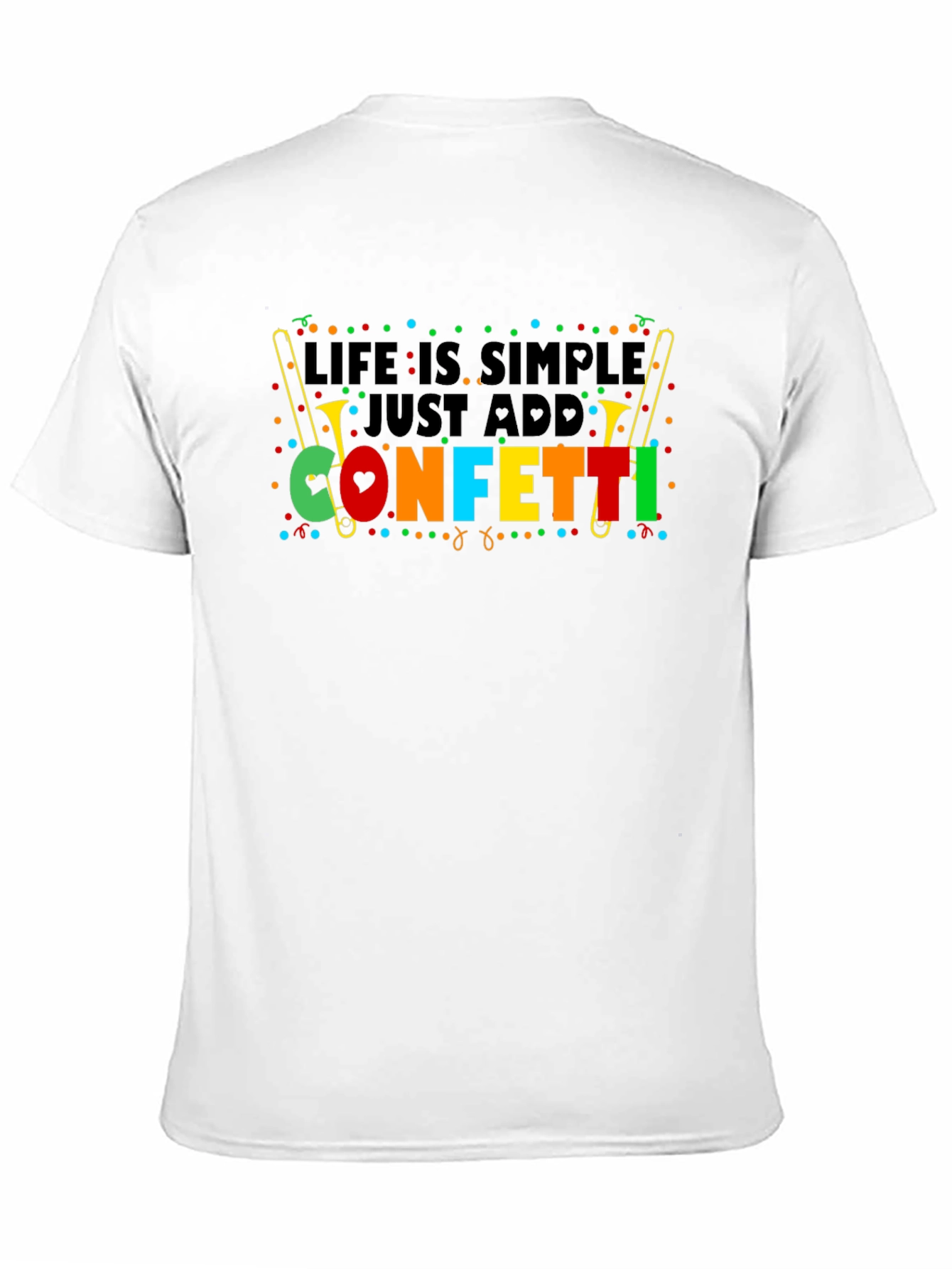 Black Life is Simple Just Add Confetti T-Shirt view 11