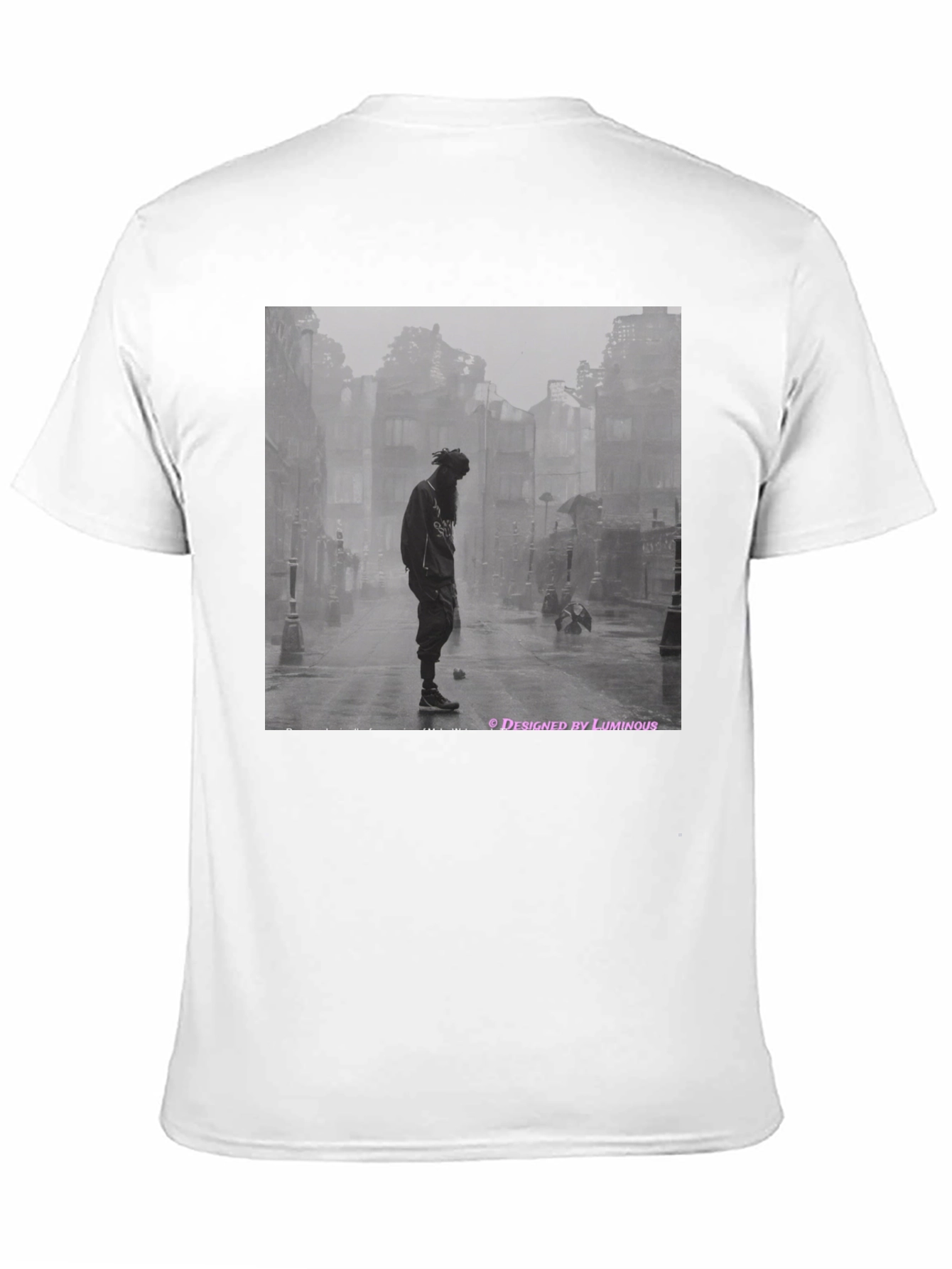 Black Urban Dread T-Shirt - Luminous Design view 11