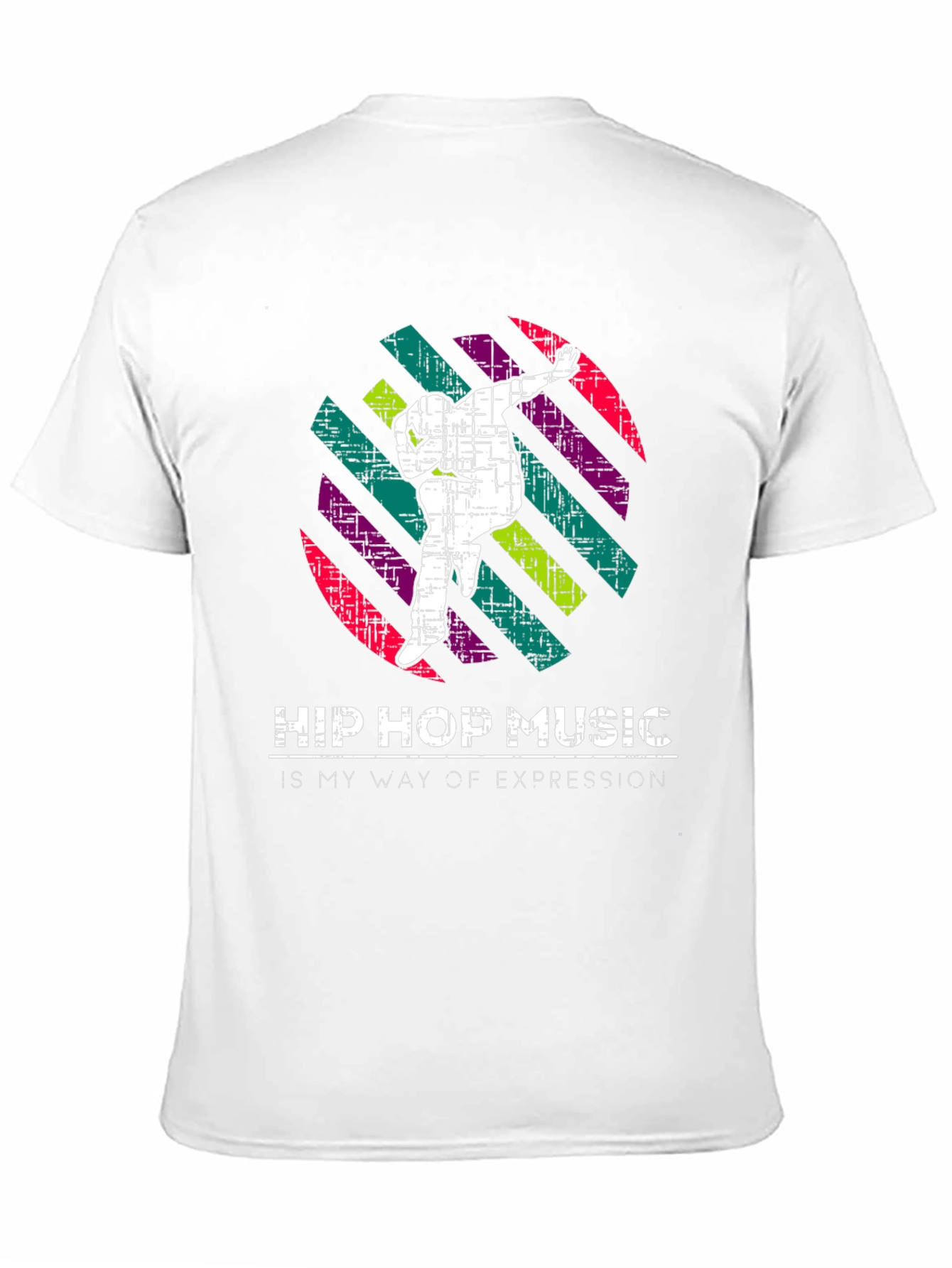 Black Hip Hop Music Expression Tee view 11