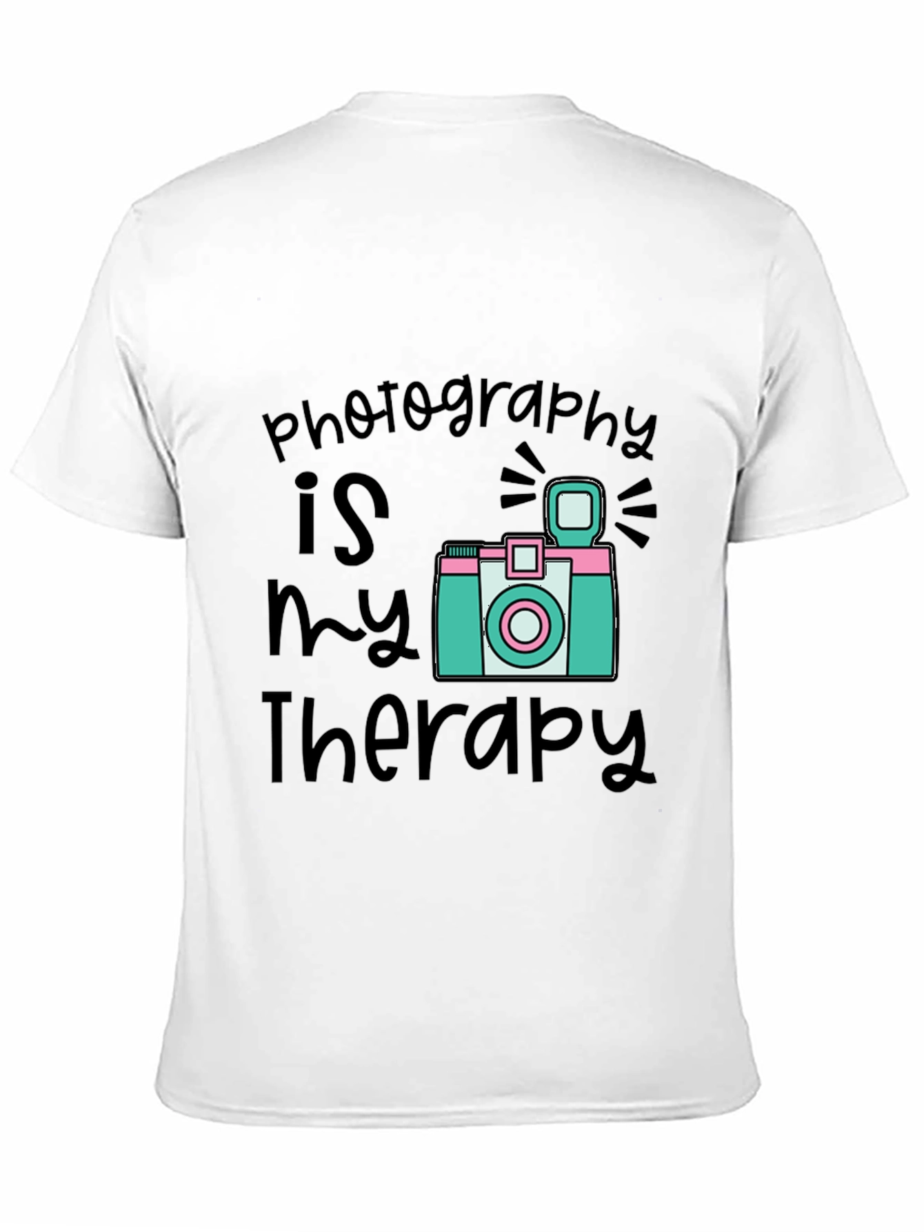 Black Photography is My Therapy Black T-Shirt view 11