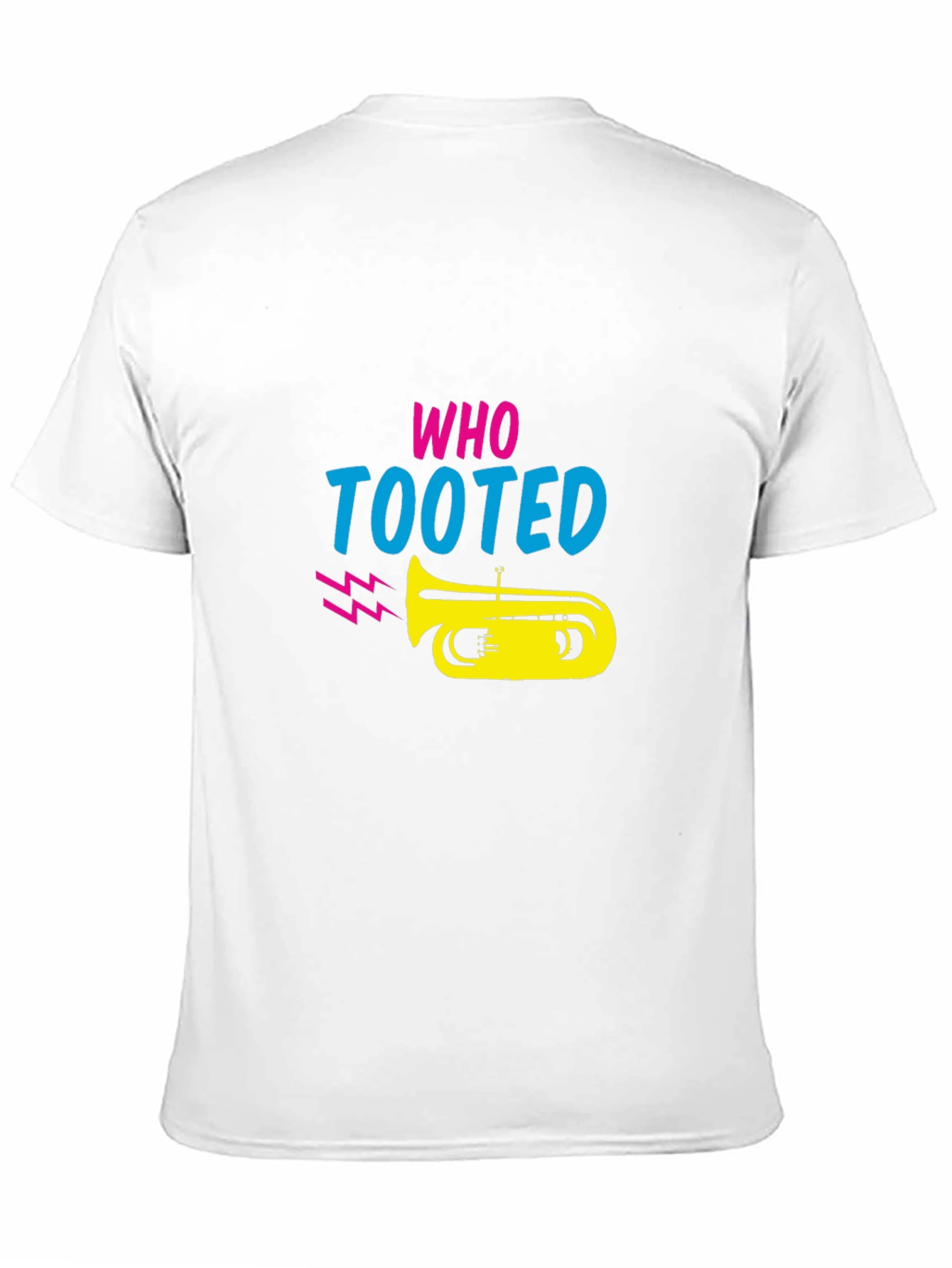Black Who Tooted T-Shirt - Funny Music Graphic Tee view 11