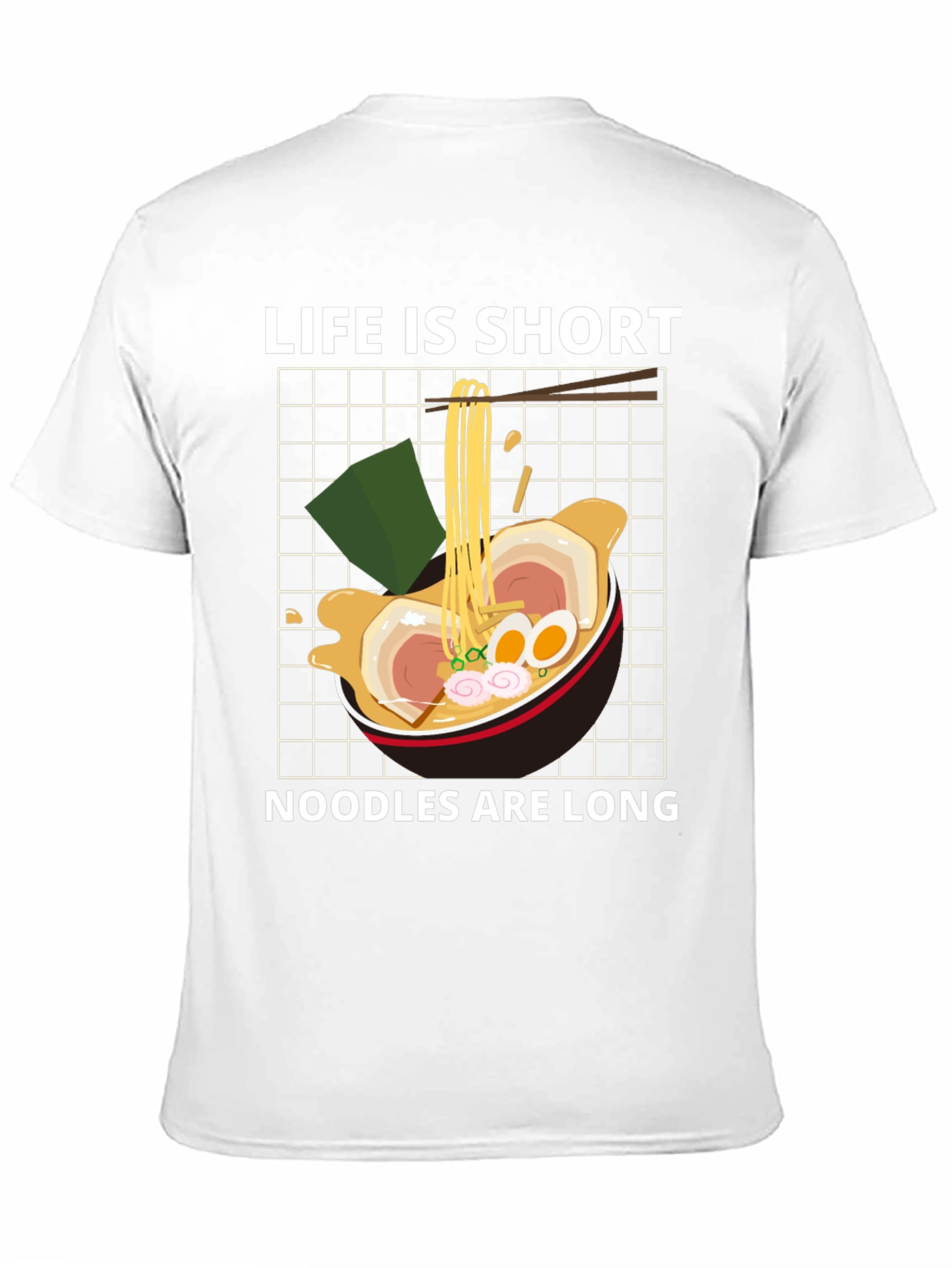 Black Ramen Lover Graphic Tee - Life is Short, Noodles are Long view 11