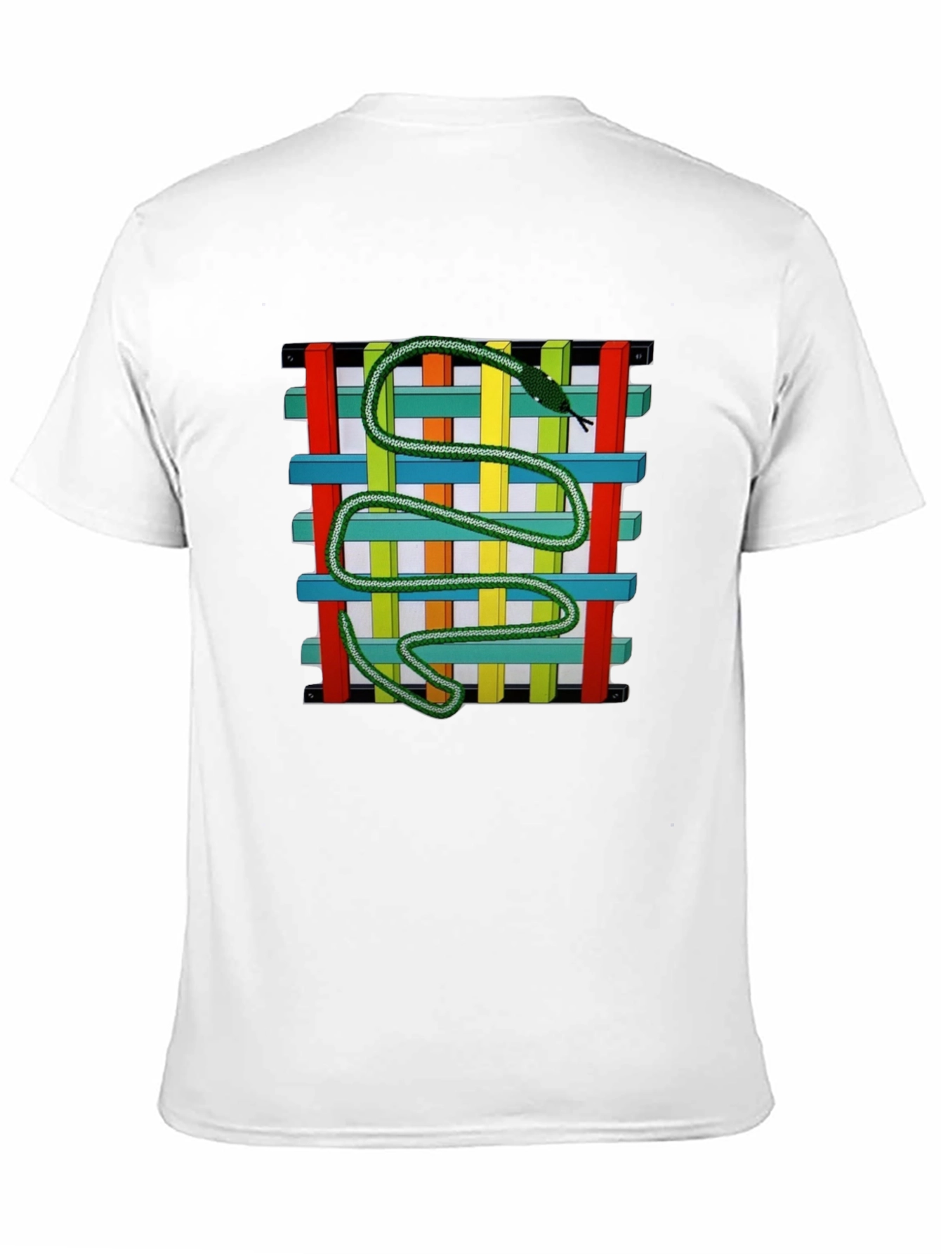 Black Snake Woven Graphic Black T-Shirt view 11