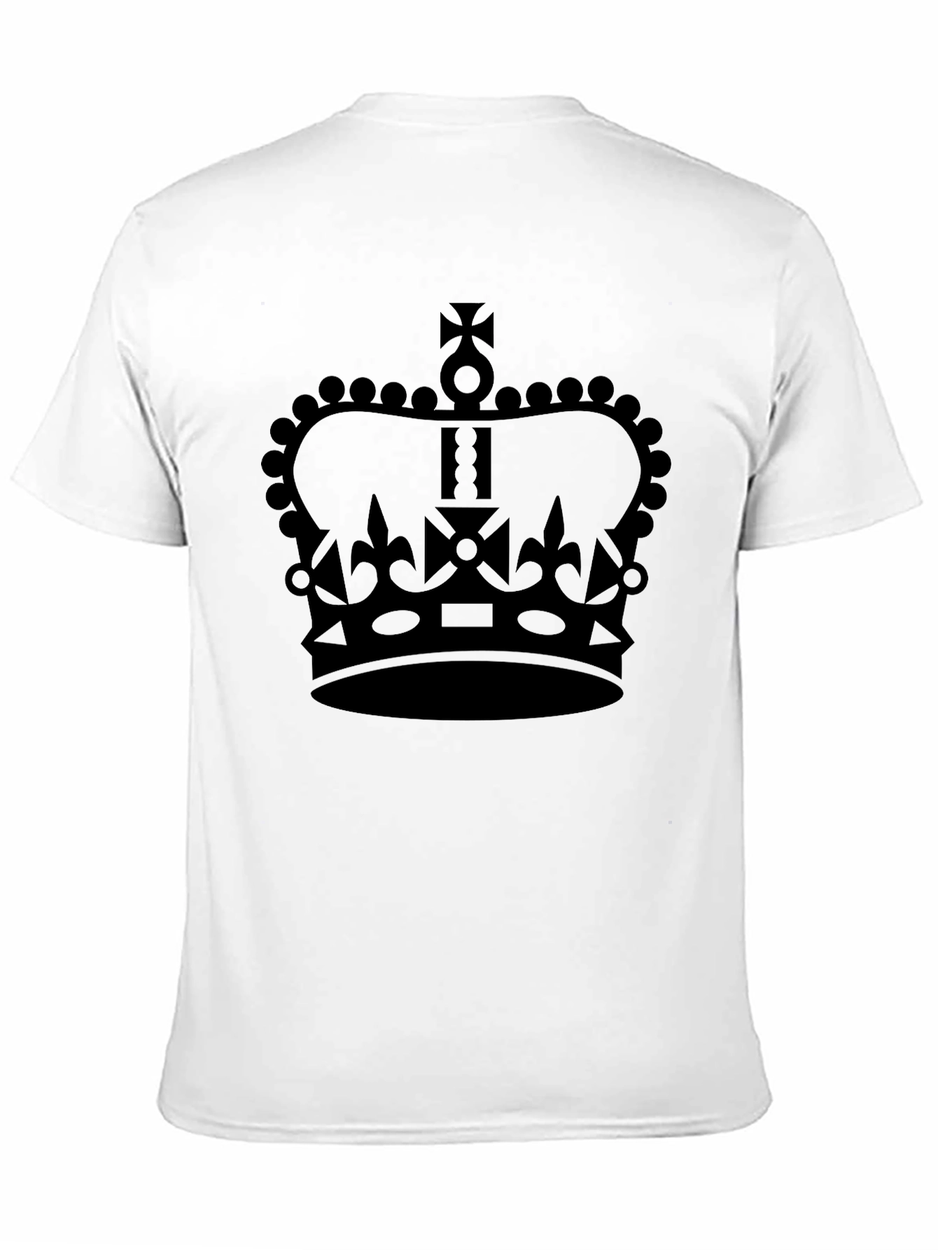 Black Crown Graphic Black Tee - Stylish Men's T-Shirt view 11