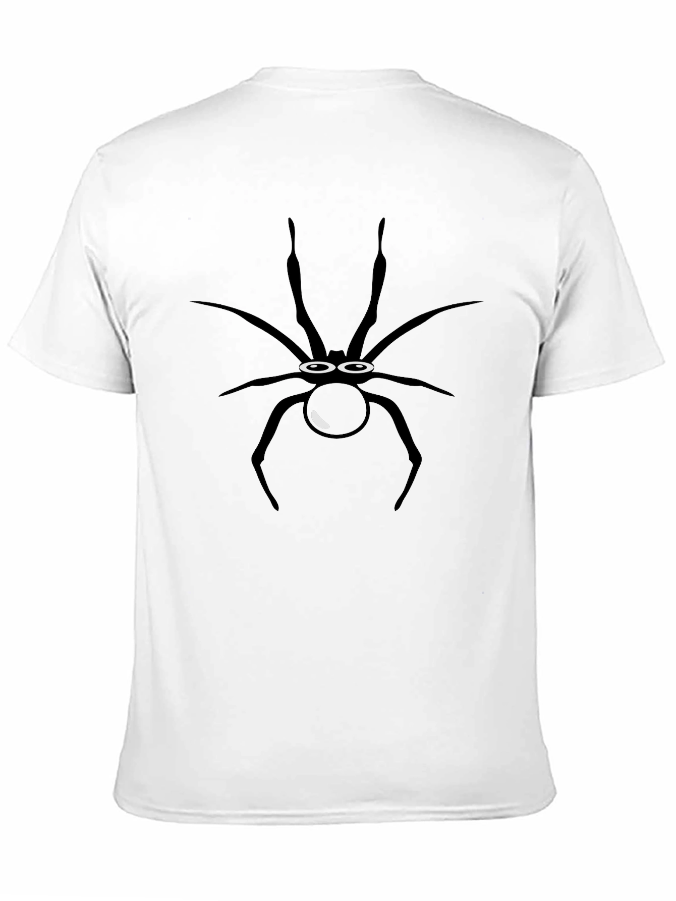Black Fun Spider Graphic Tee - Black Cotton Shirt view 11