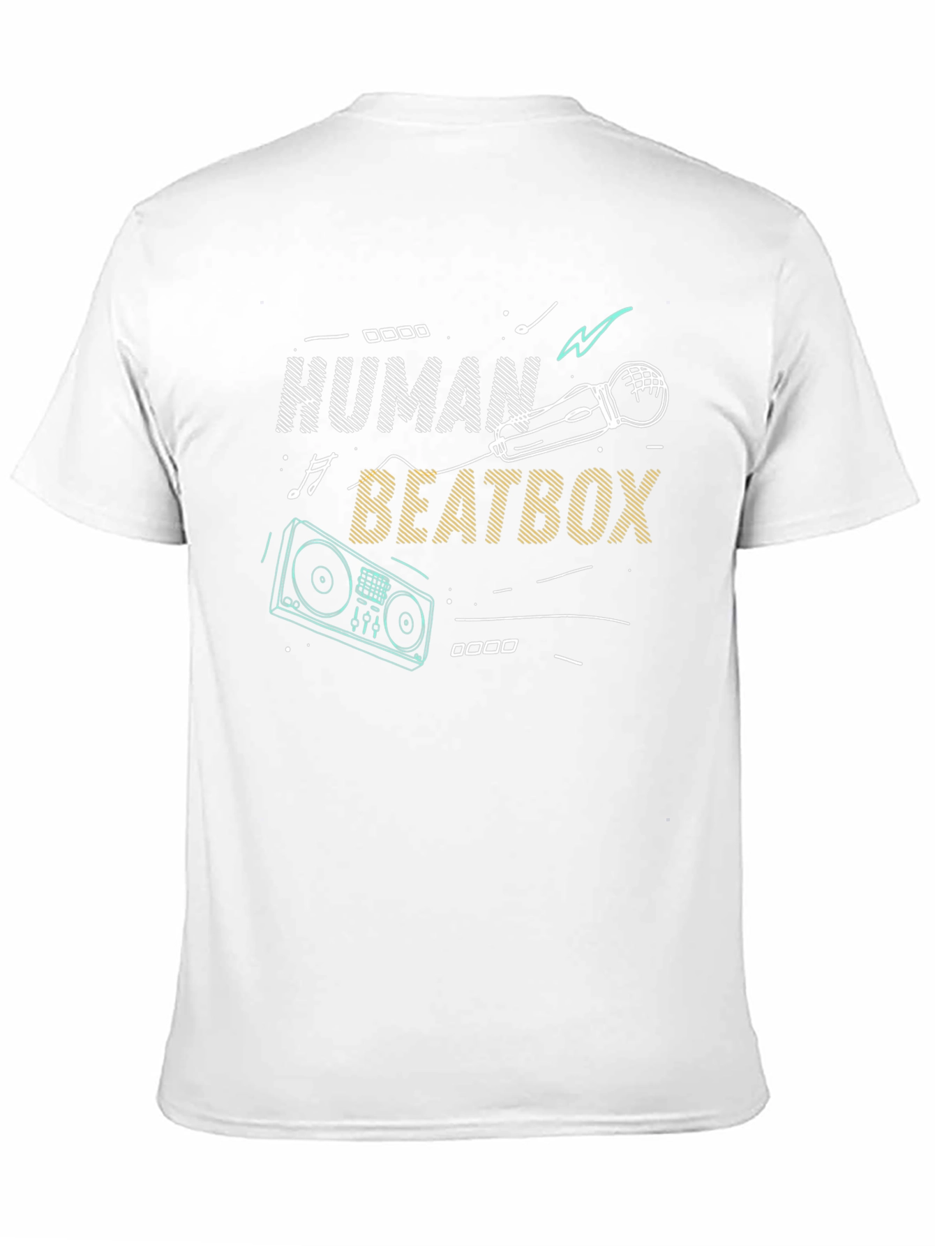 Black Human Beatbox Graphic T-Shirt view 11