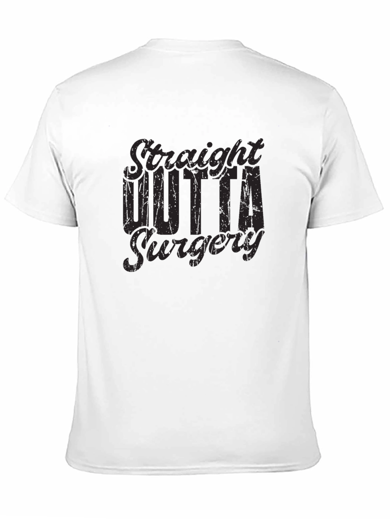 Black Straight Outta Surgery Graphic Tee view 11