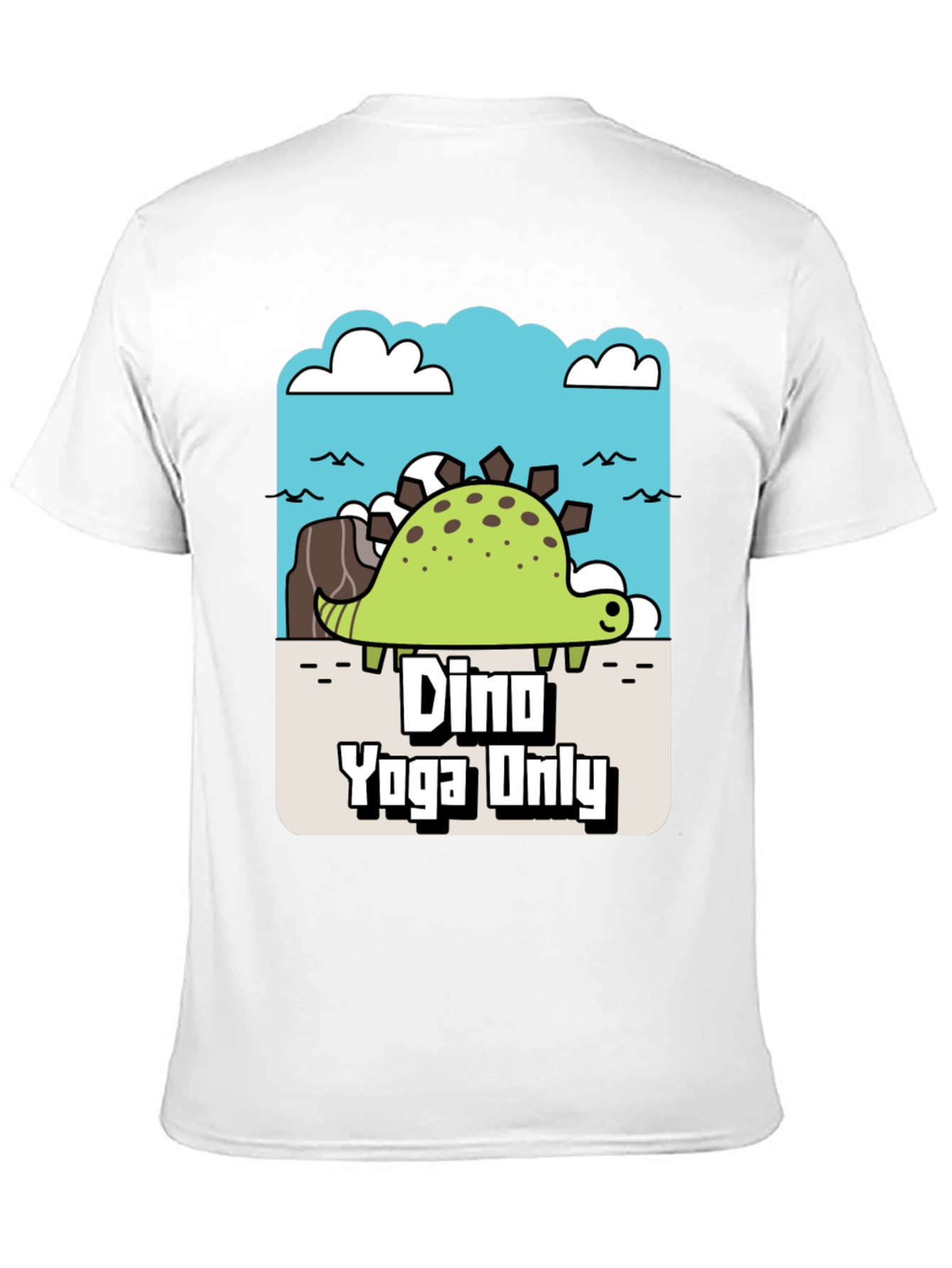 Black Dino Yoga Only Graphic Tee view 11
