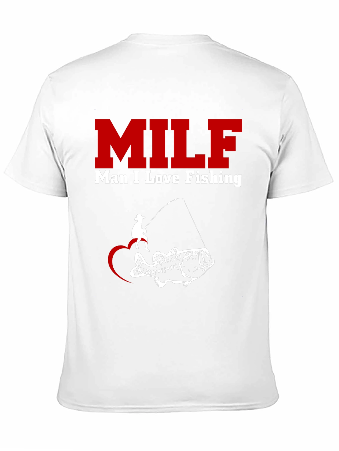 Black MILF Man I Love Fishing Black T-Shirt view 11