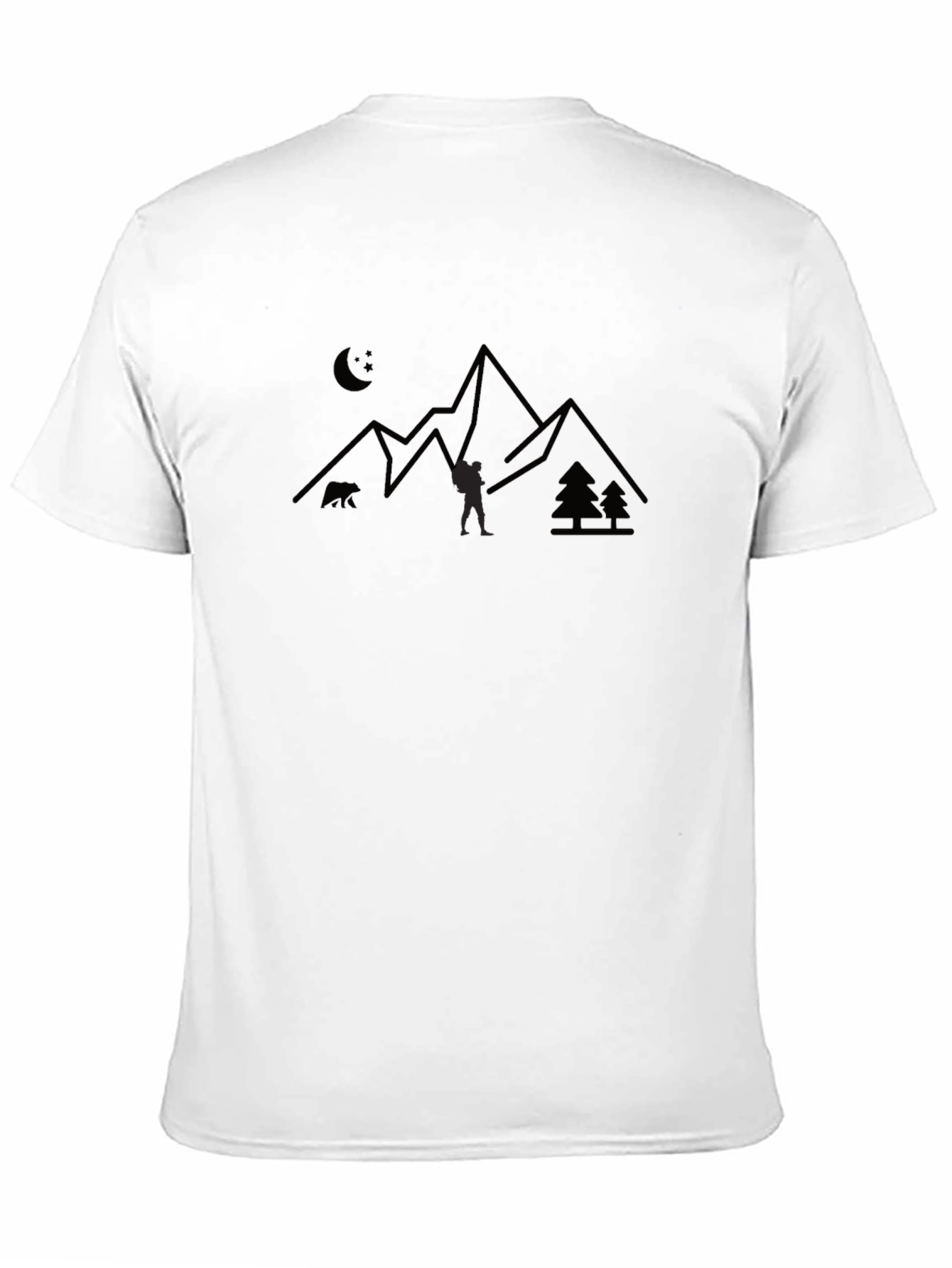 Black Mountain Hiker Graphic Tee - Black Cotton Blend view 11