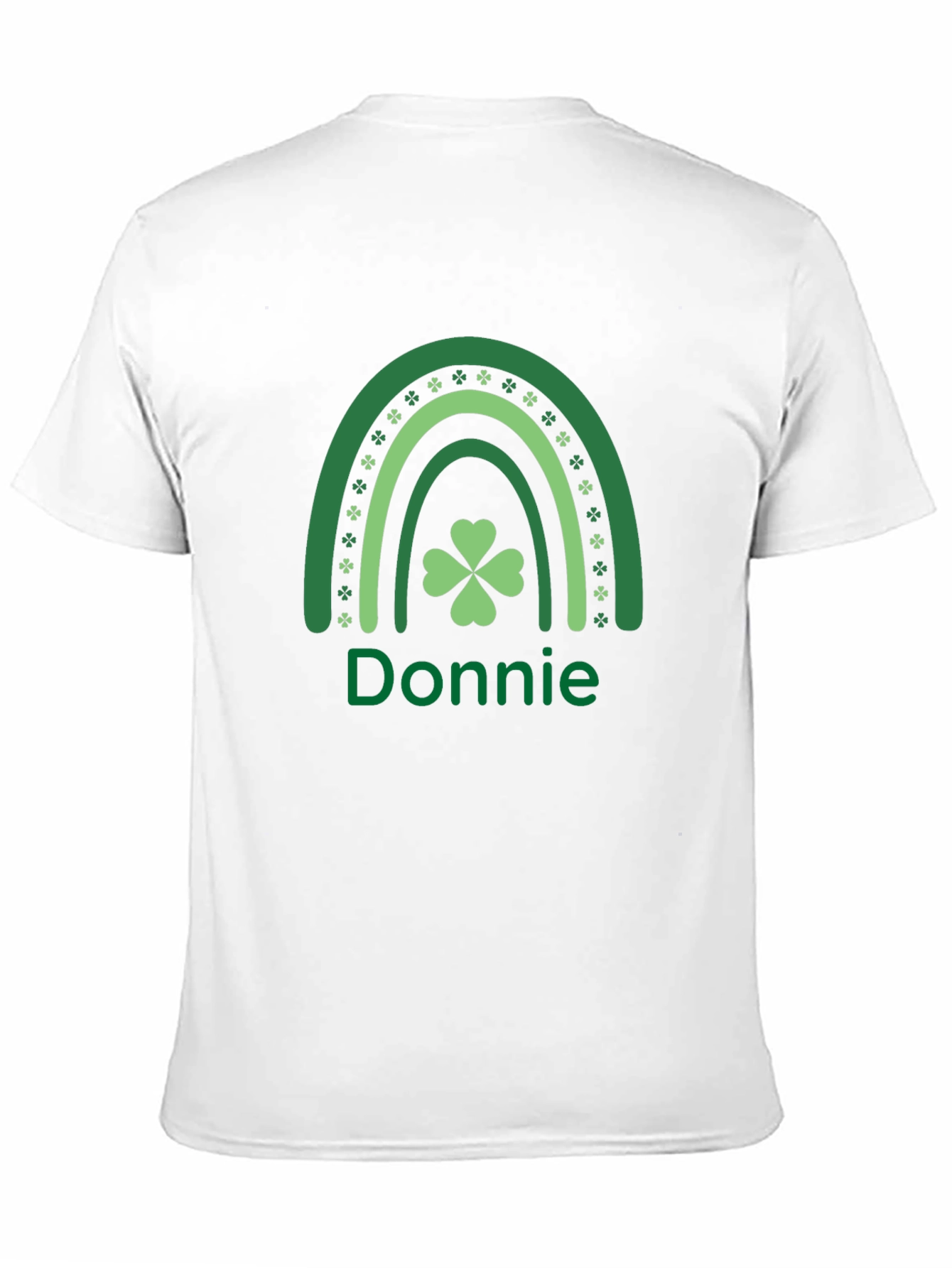 Black Donnie Shamrock Rainbow T-Shirt view 11