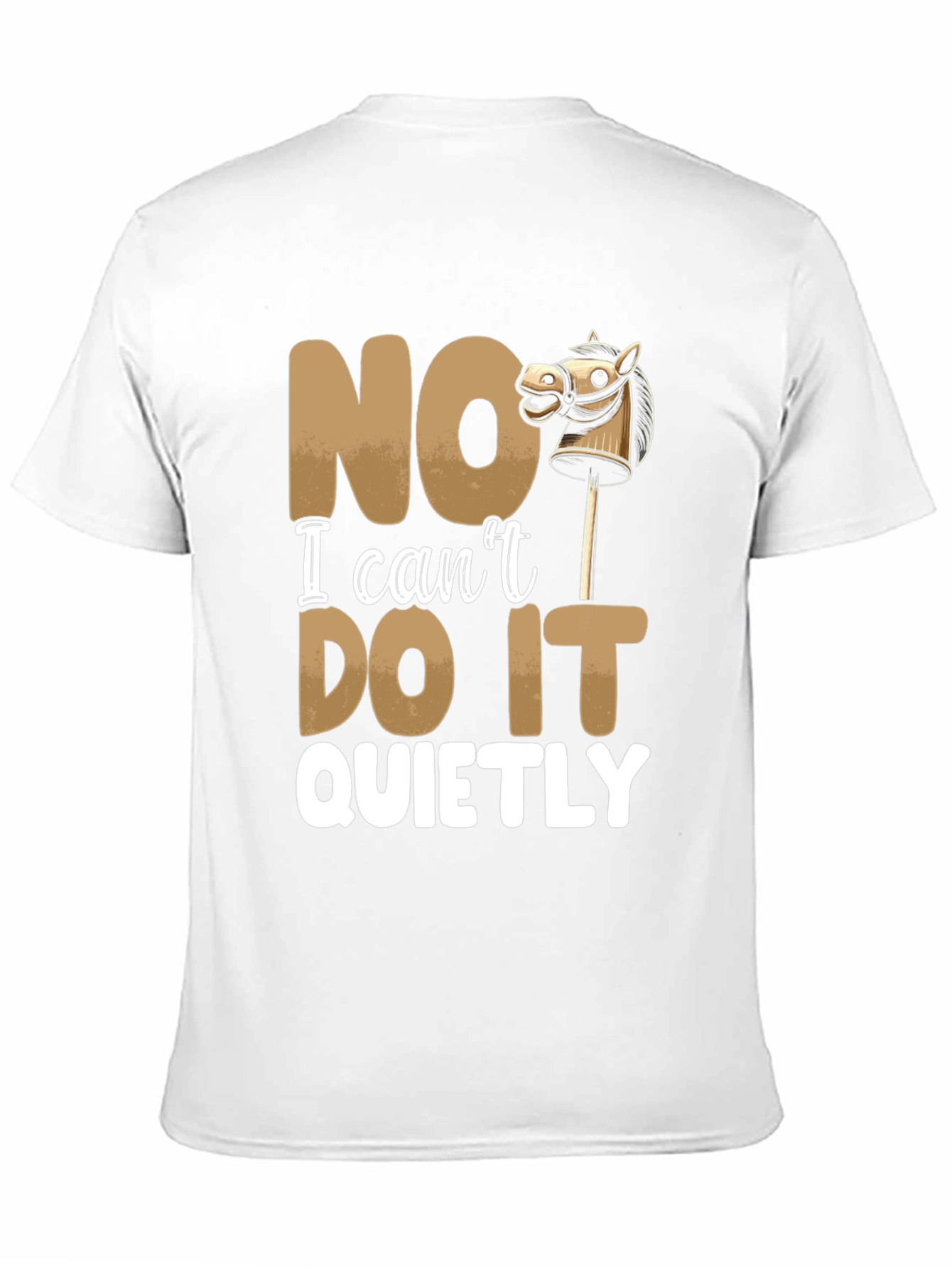 Black Funny "NO I Can't DO IT QUIETLY" T-Shirt view 11