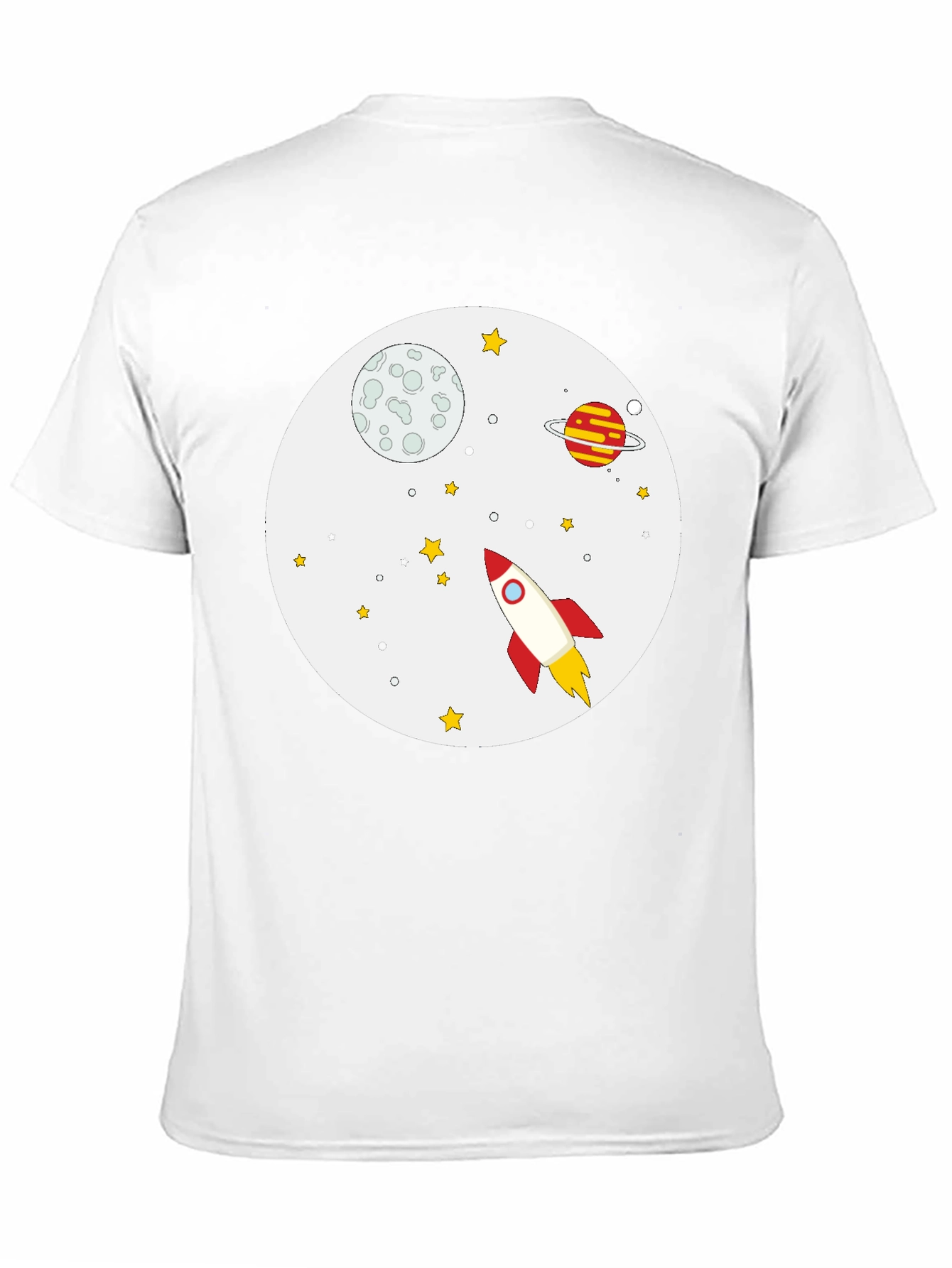 Black Space Adventure Black Cotton T-Shirt view 11