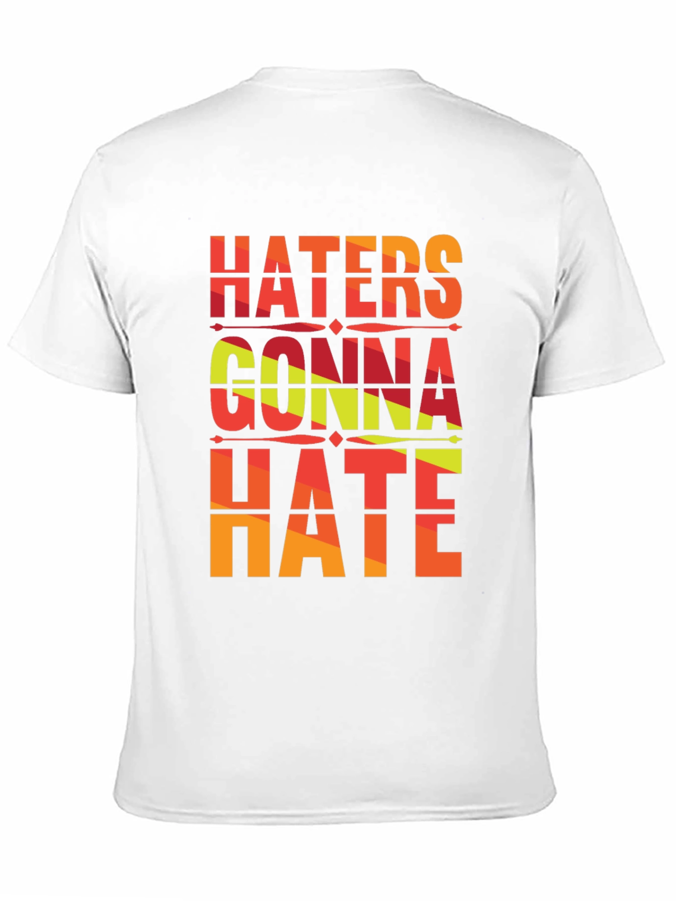 Black Haters Gonna Hate Graphic Tee - Unisex view 11