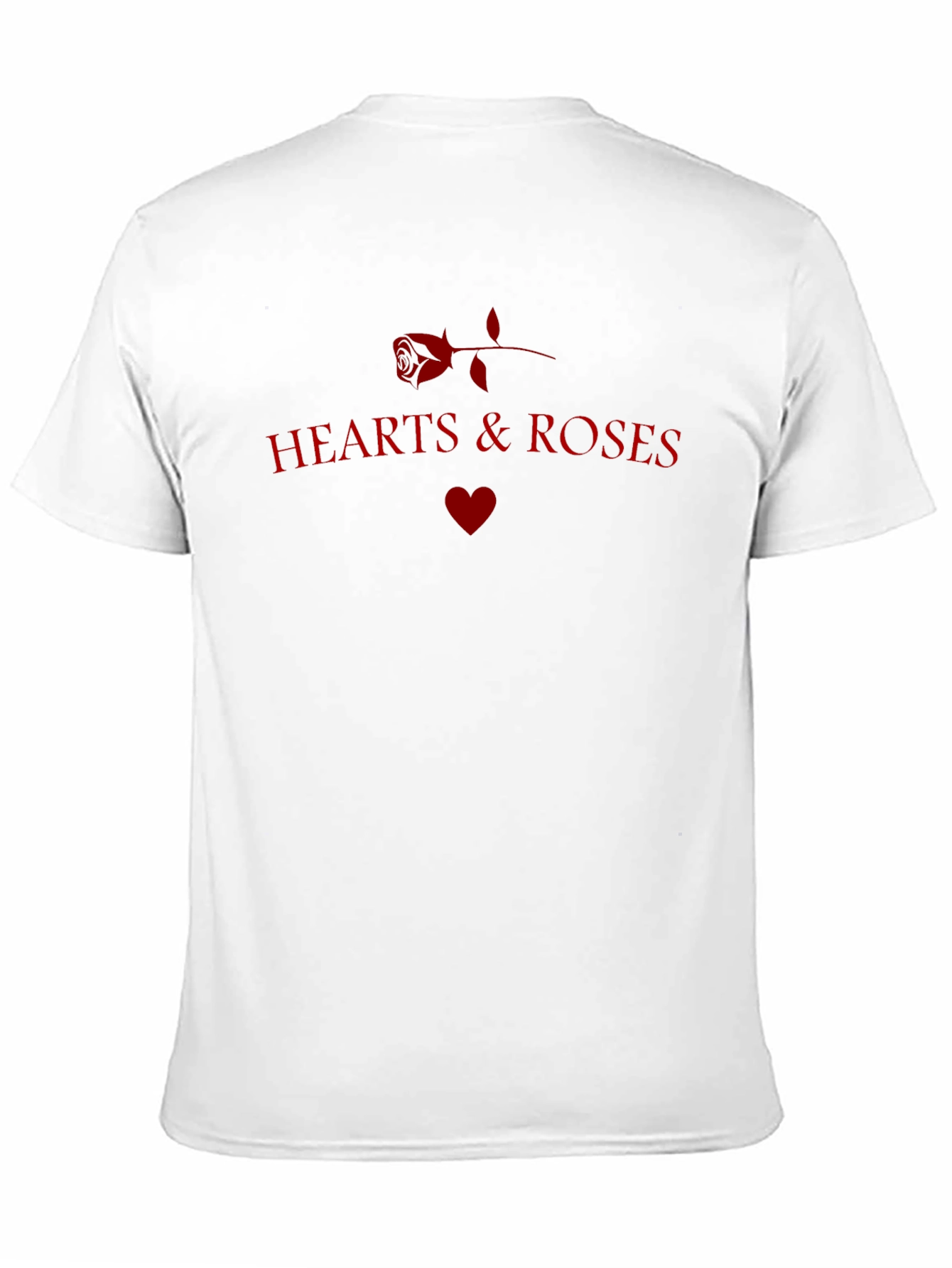 Black Hearts & Roses Graphic Print T-Shirt - Stylish Casual Wear view 11
