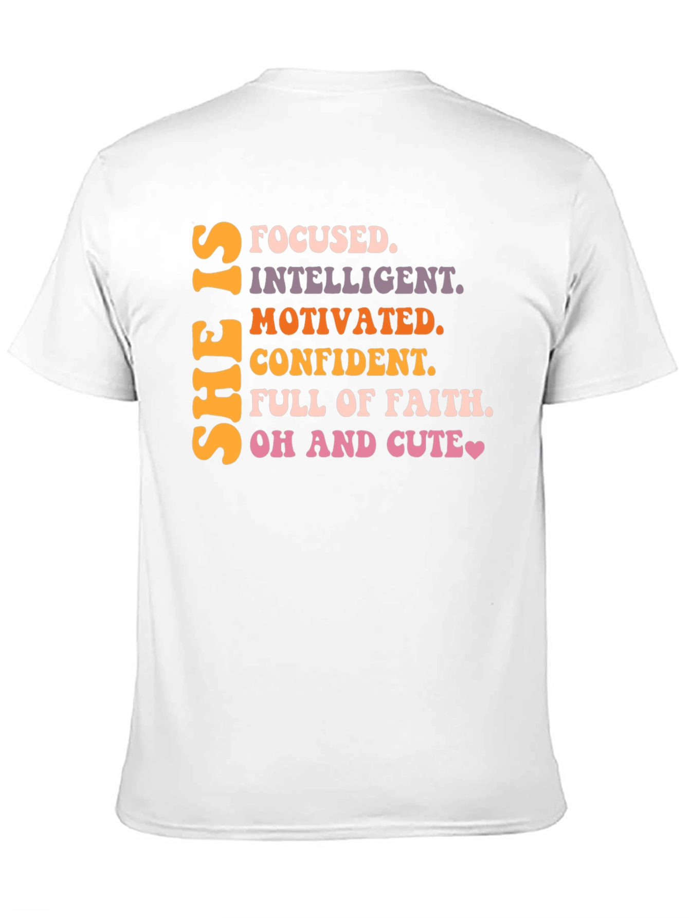 Black Empowered Women's T-Shirt: Focused, Intelligent, Motivated view 11