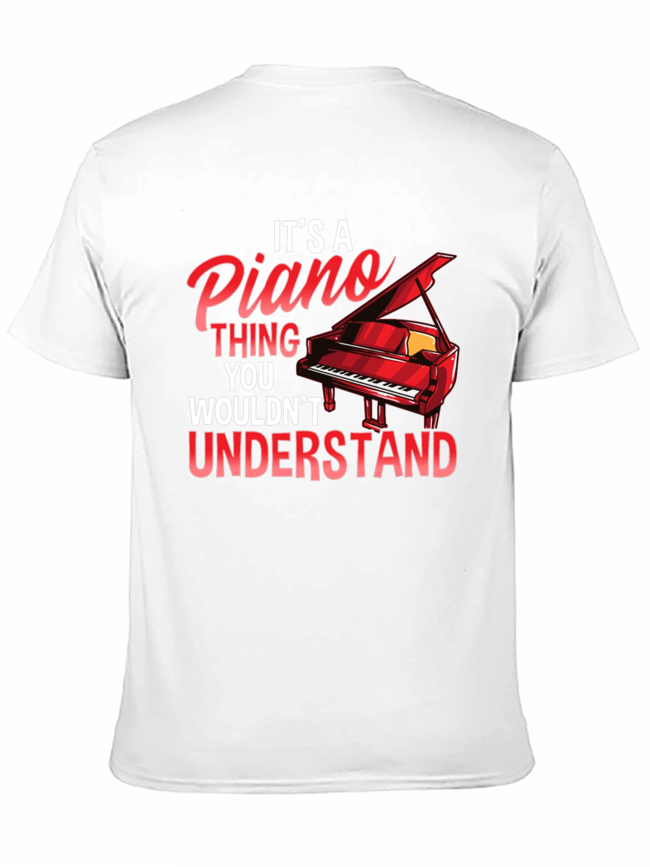 Black It's A Piano Thing T-Shirt view 11