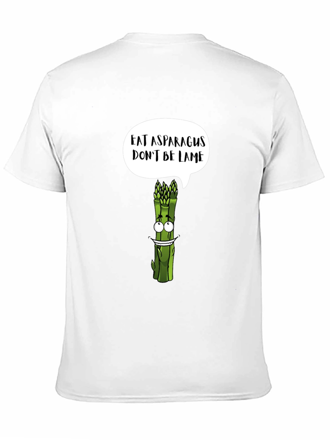 Black Eat Asparagus, Don't Be Lame Graphic T-Shirt view 11