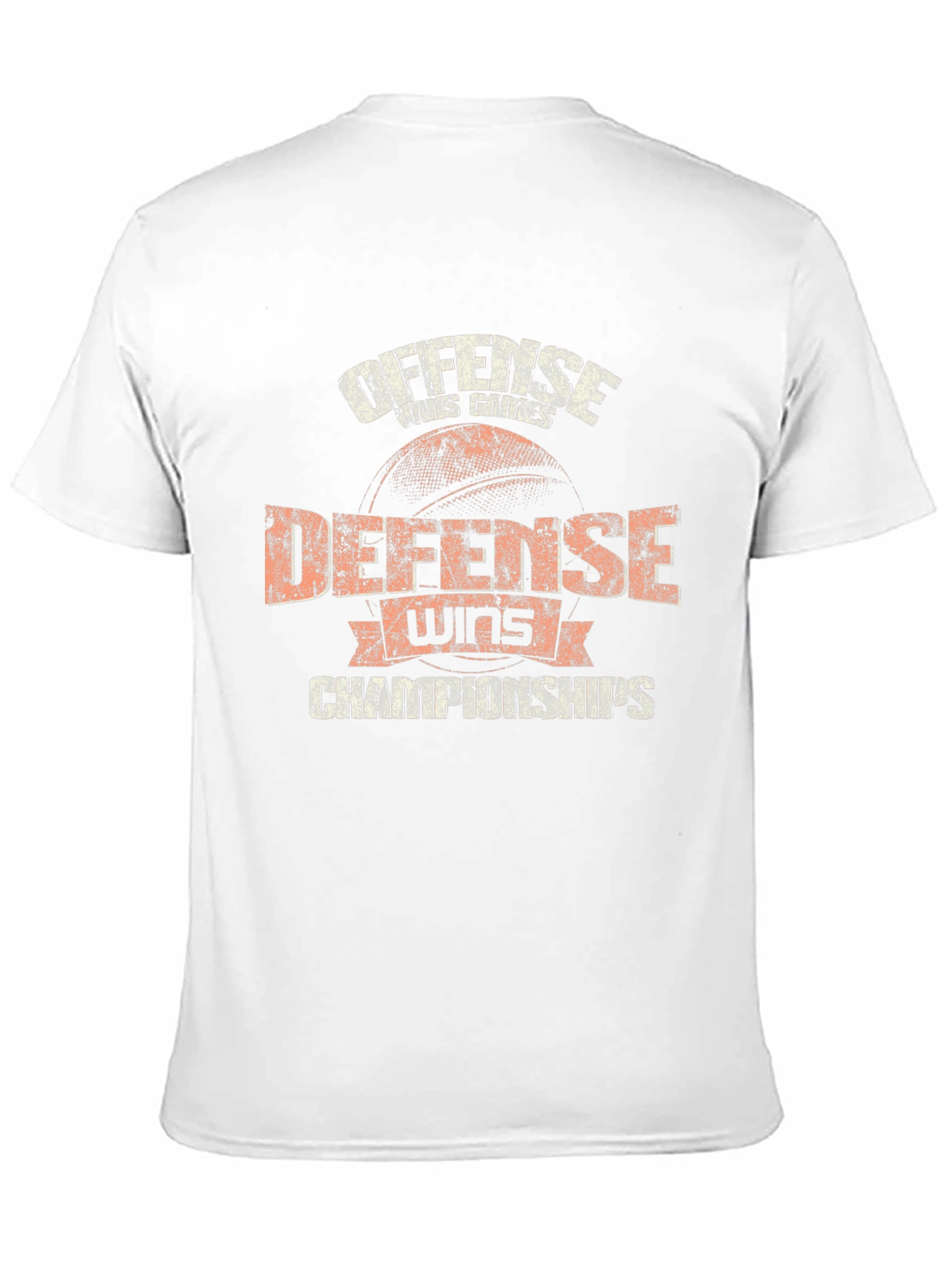 Black Offense Wins Games, Defense Wins Championships T-Shirt view 11