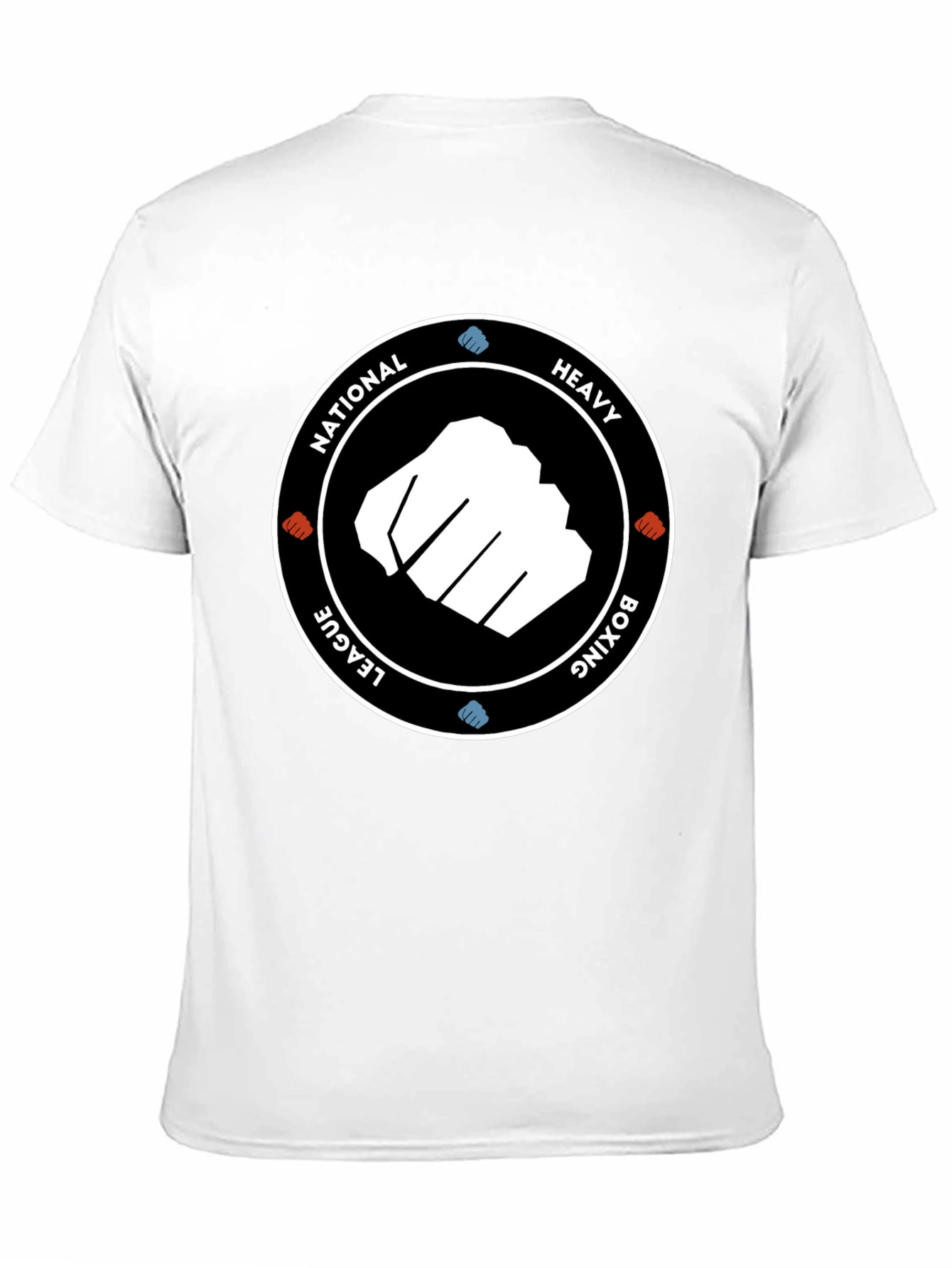Black National Heavy Boxing League Black T-Shirt view 11