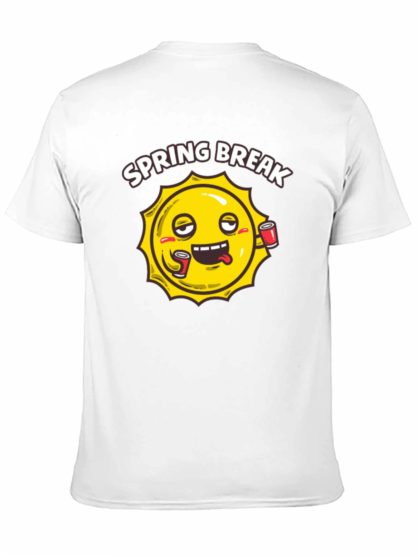 Black Spring Break Sun Graphic Black T-Shirt view 11