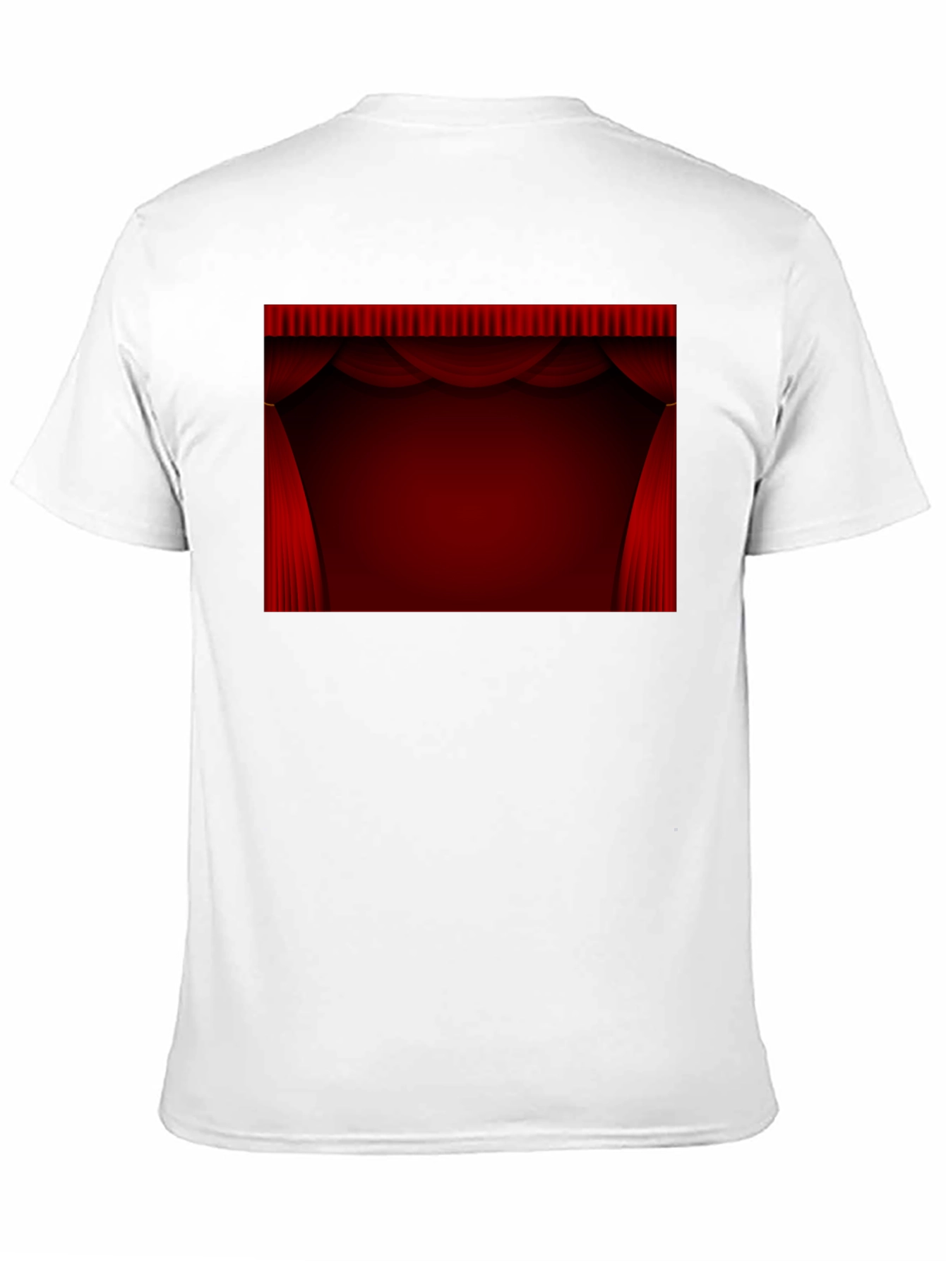 Black Stage Curtain Graphic Black T-Shirt view 11