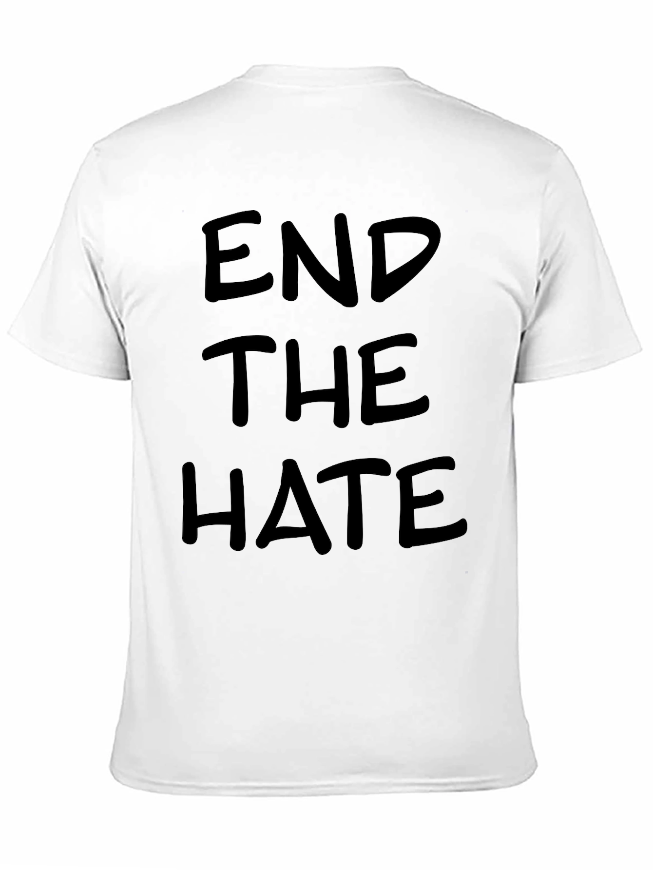 Black End The Hate Black T-Shirt view 11