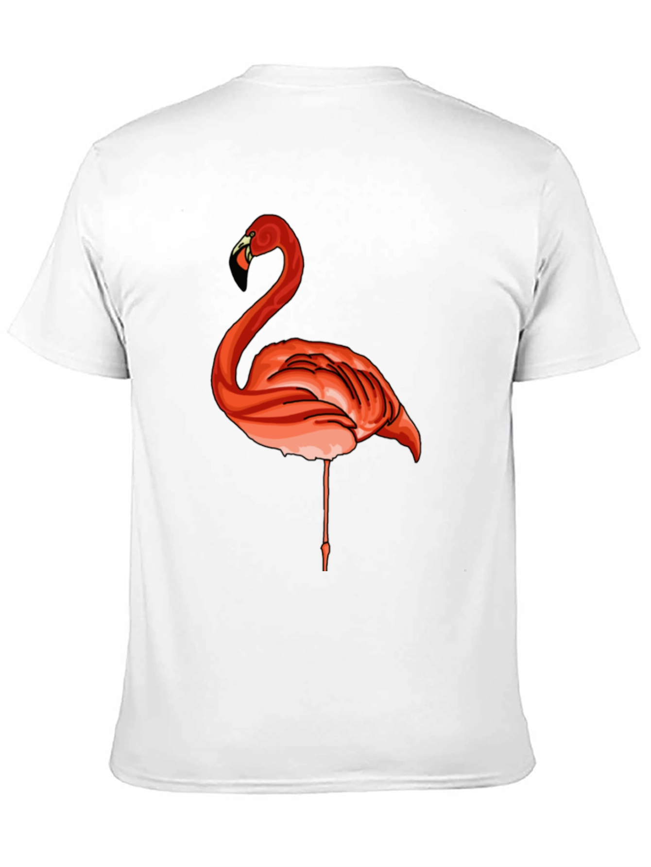 Black Flamingo Graphic Tee - Casual Black T-Shirt view 11