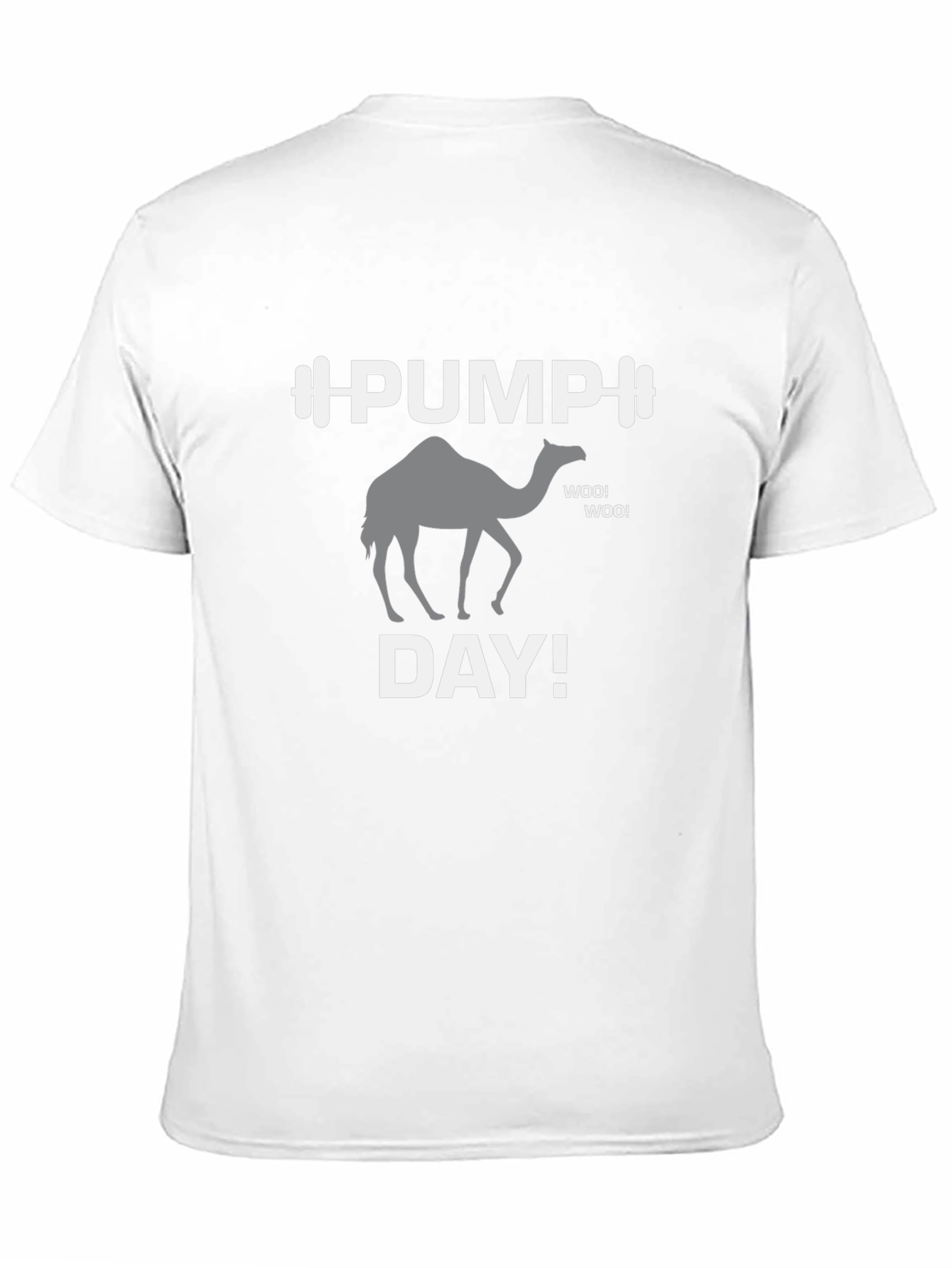 Black Pump Day Camel Graphic Tee - Black Gym Shirt view 11