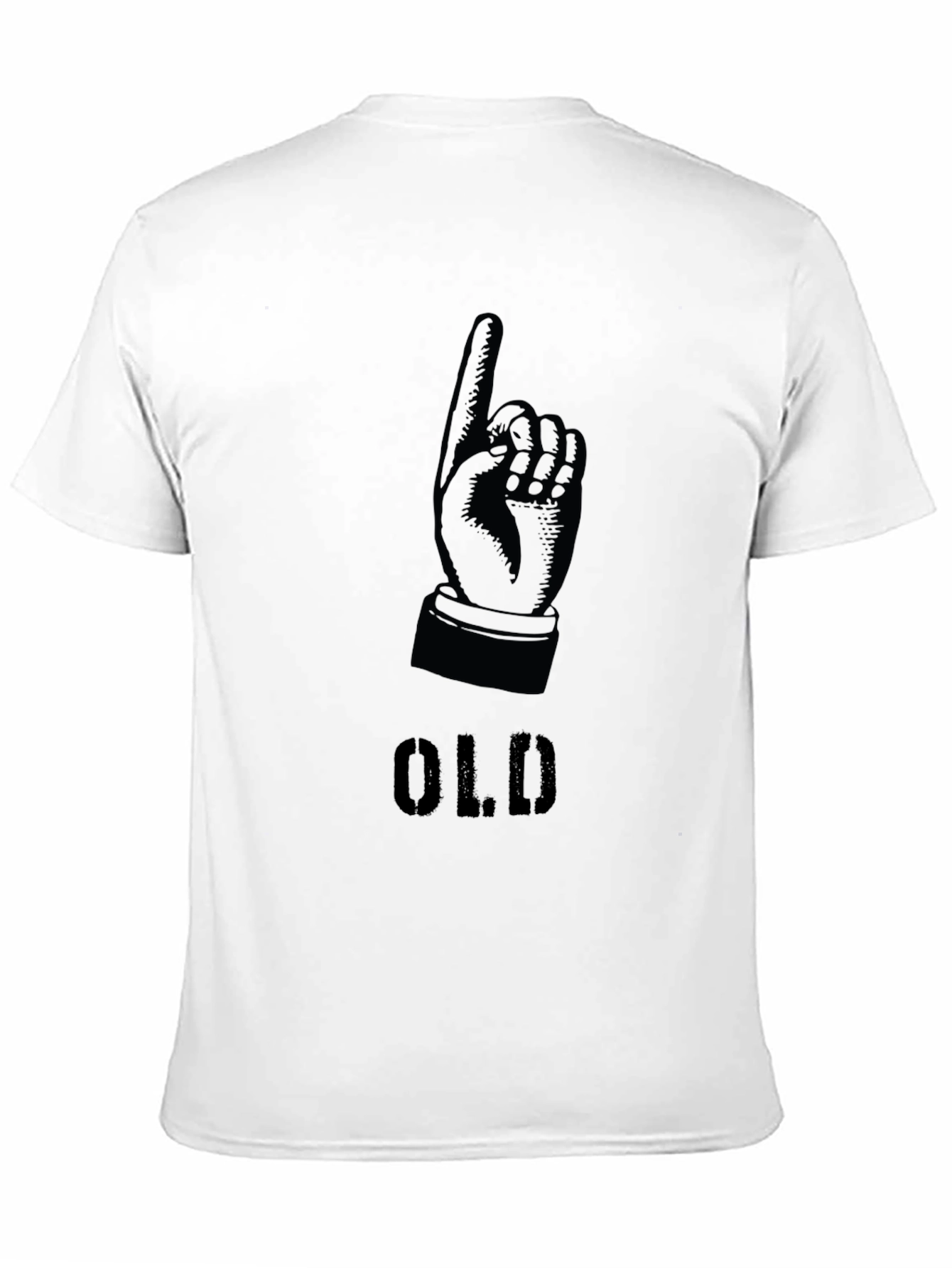 Black One Old Man Graphic T-Shirt view 11