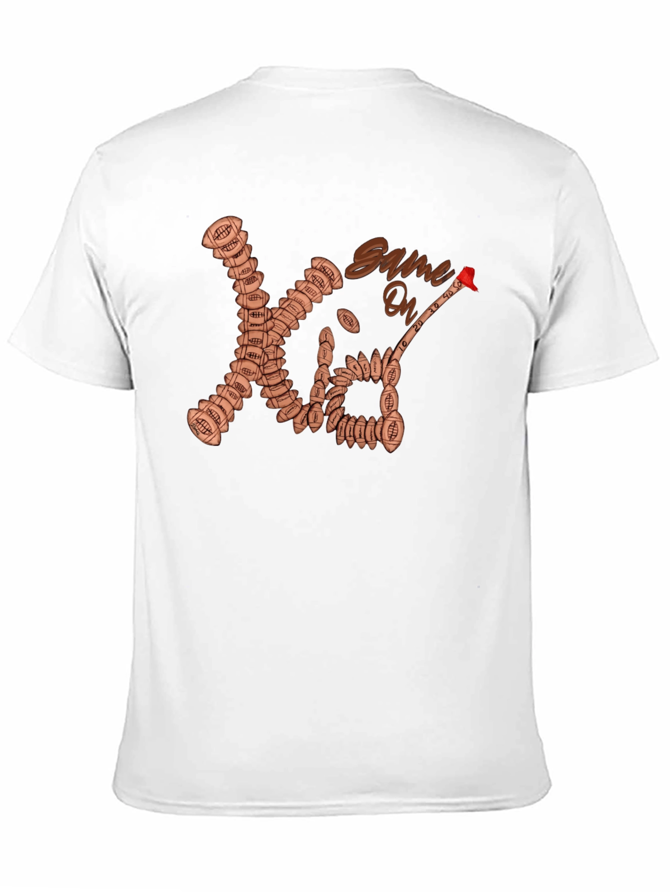 Black Game On Football T-Shirt view 11