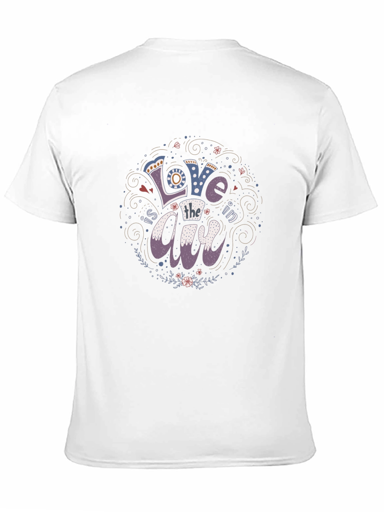 Black Love is in the Air Graphic Tee - Stylish Unisex Black T-Shirt view 11