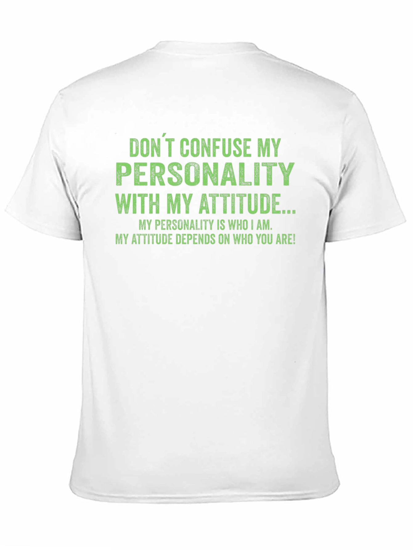 Black Sarcastic Personality Attitude Graphic T-Shirt view 11