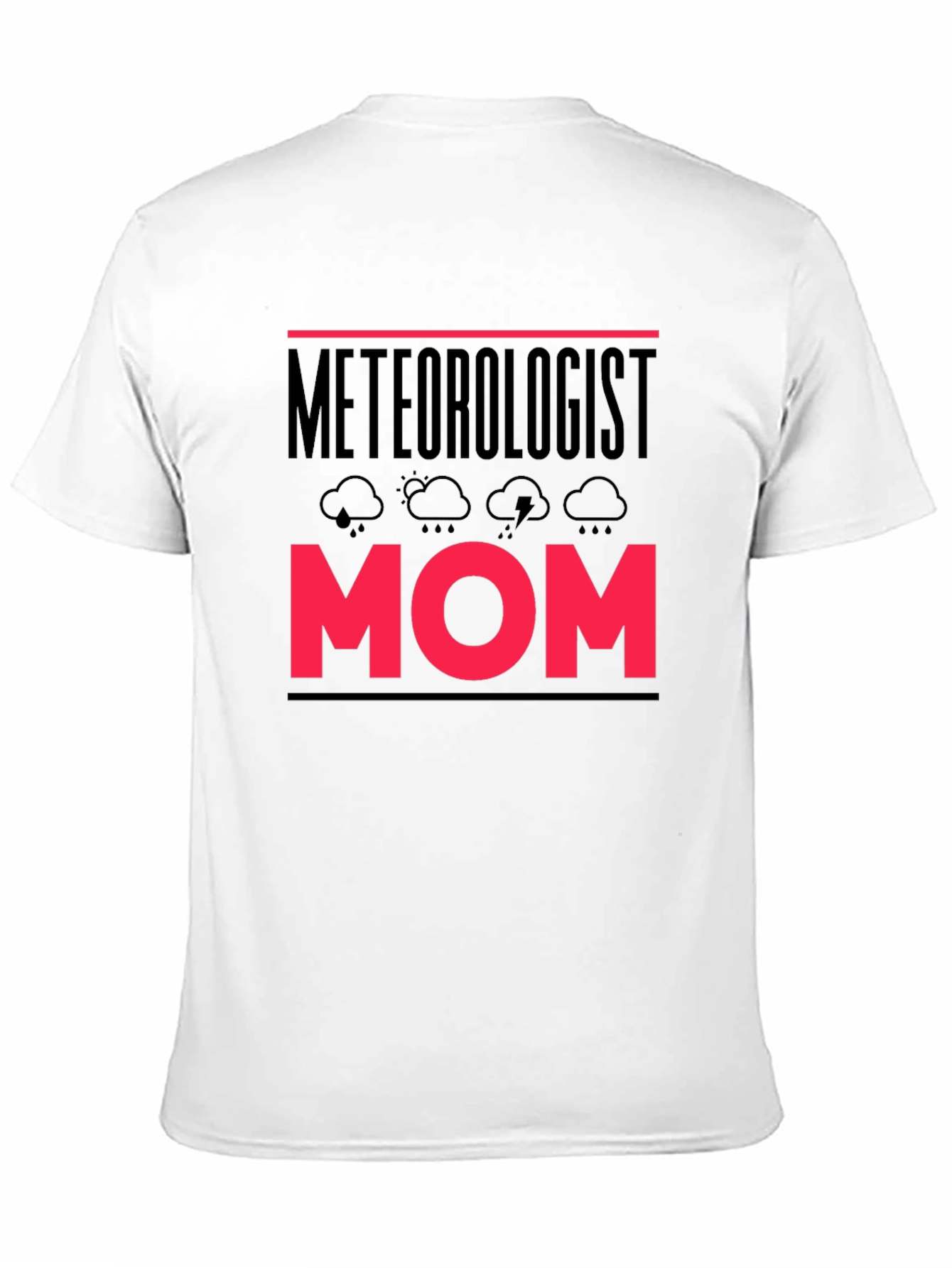 Black Meteorologist Mom Graphic Tee - Weather Loving Mother T-Shirt view 11