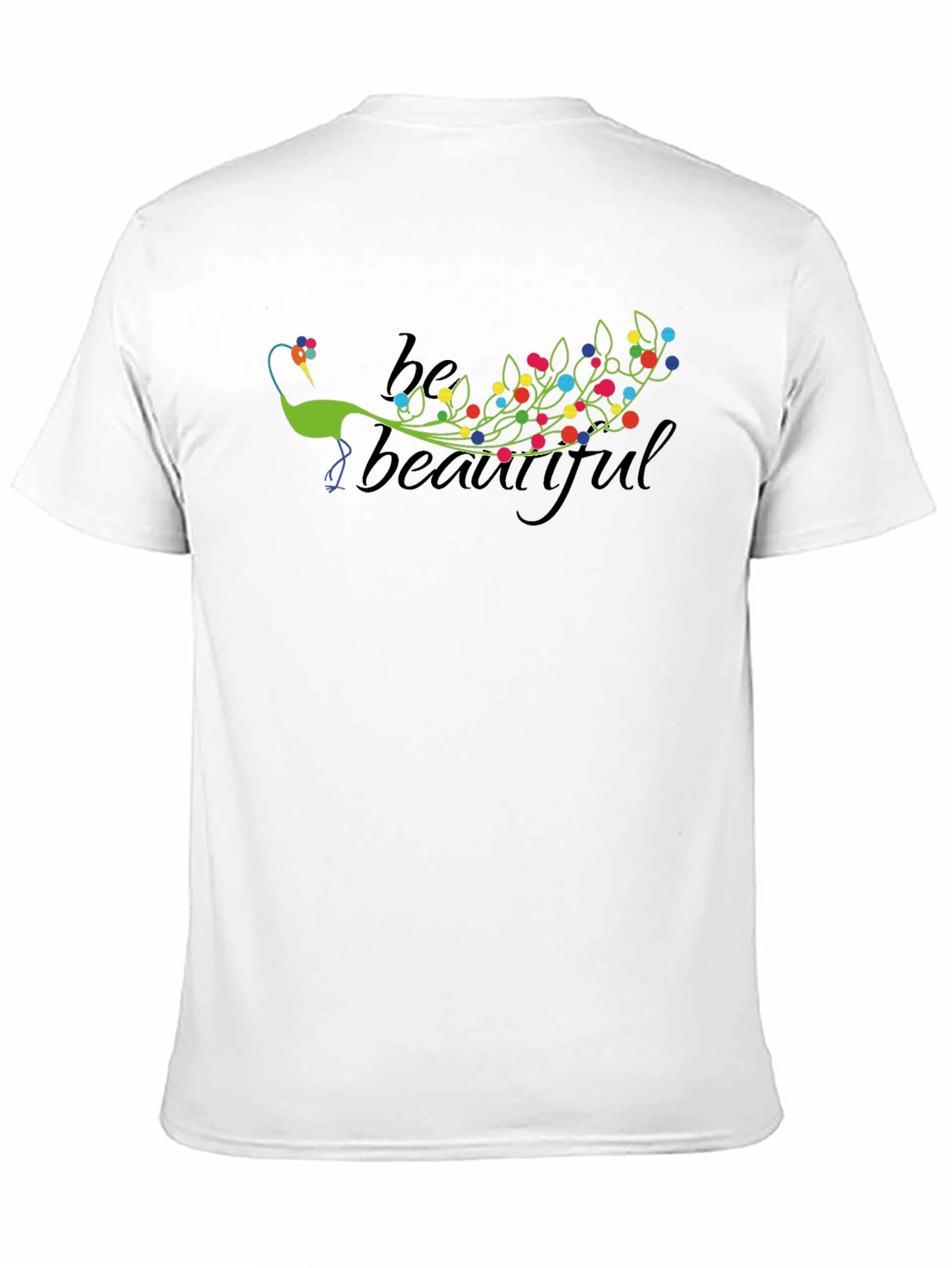 Black Be Beautiful Peacock Graphic Tee - Black view 11