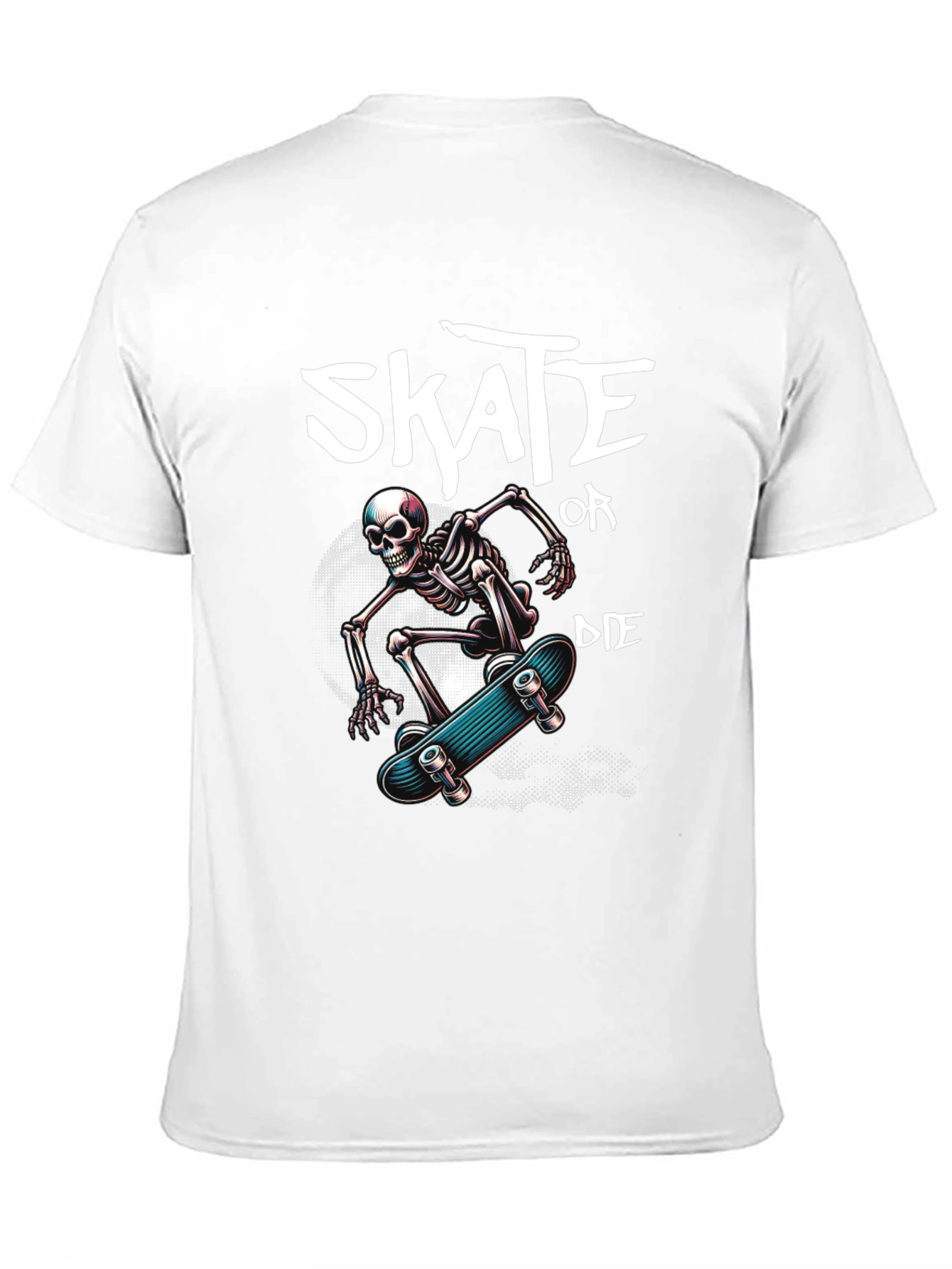 Black Skate or Die Skeleton Graphic Tee view 11