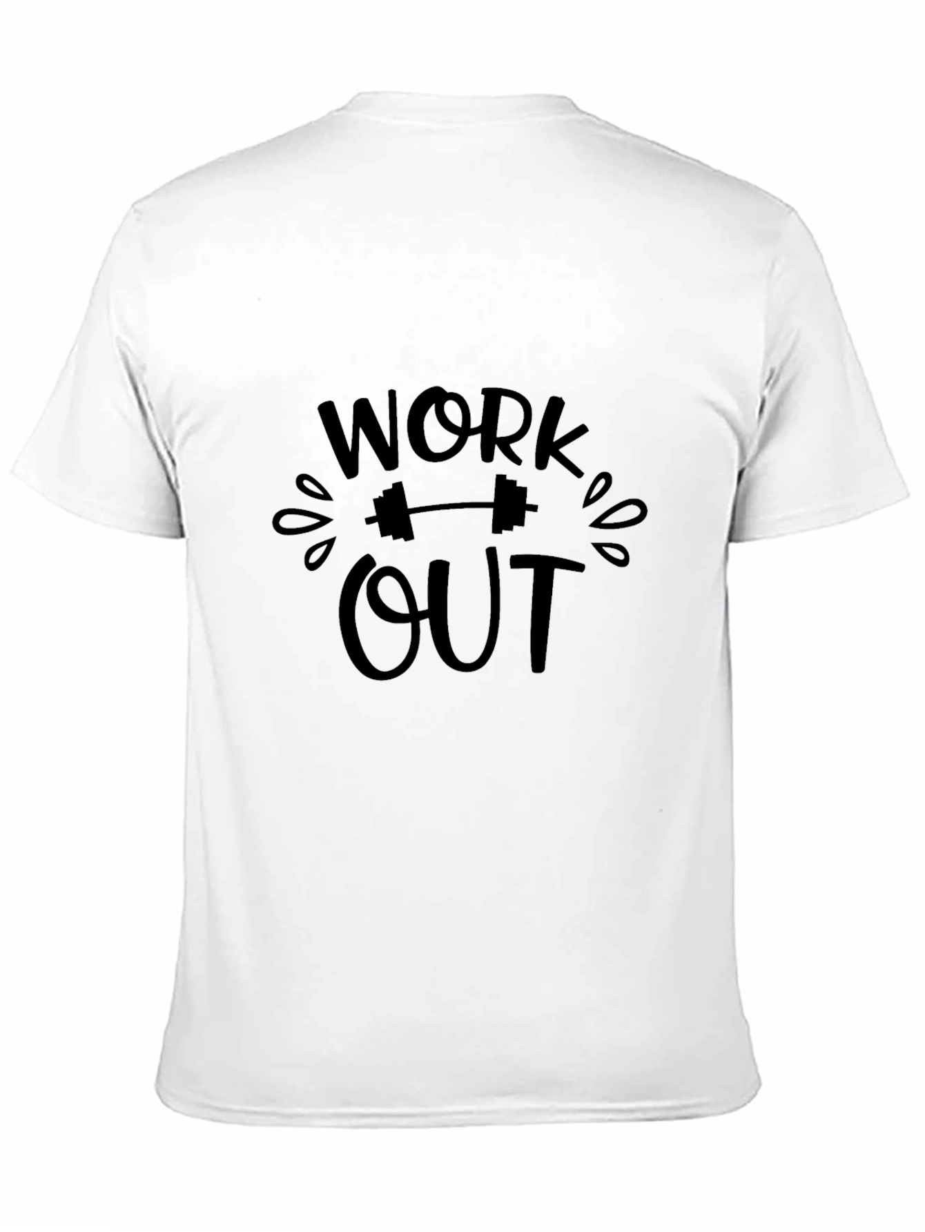 Black Work Out Graphic Black T-Shirt view 11