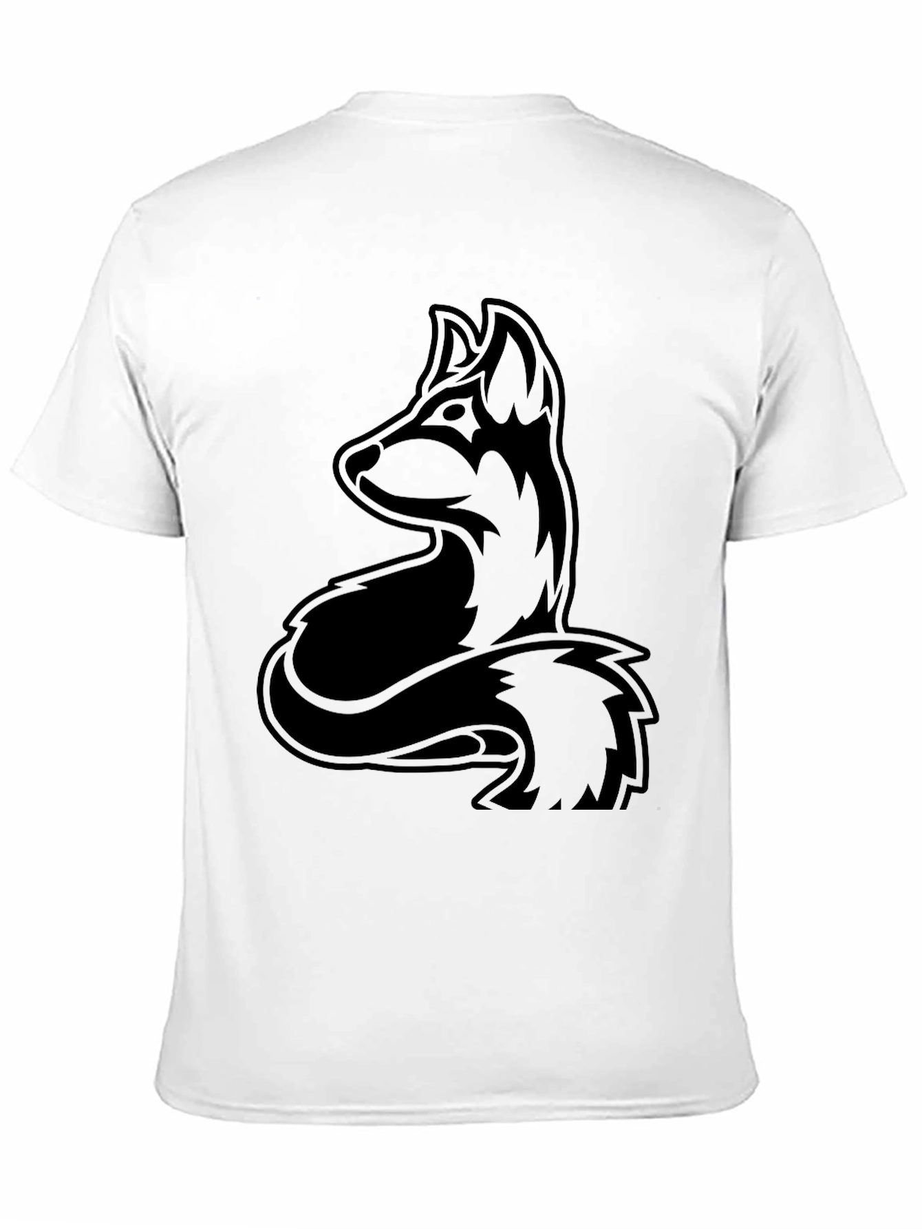 Black Black Fox Graphic T-Shirt - Men's Short Sleeve Crew Neck Tee view 11