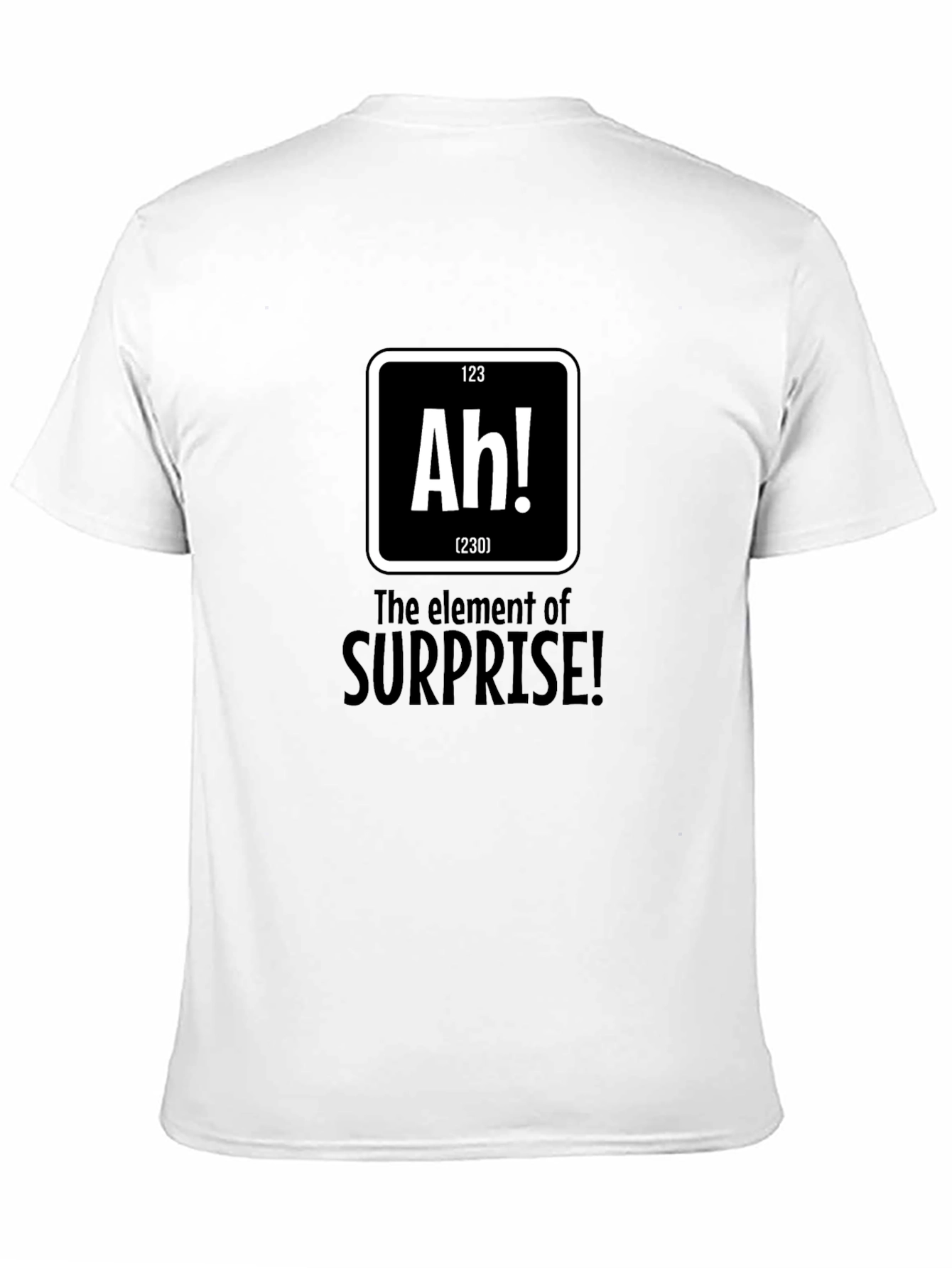 Black Surprise Element Graphic Tee - Black Cotton T-Shirt view 11