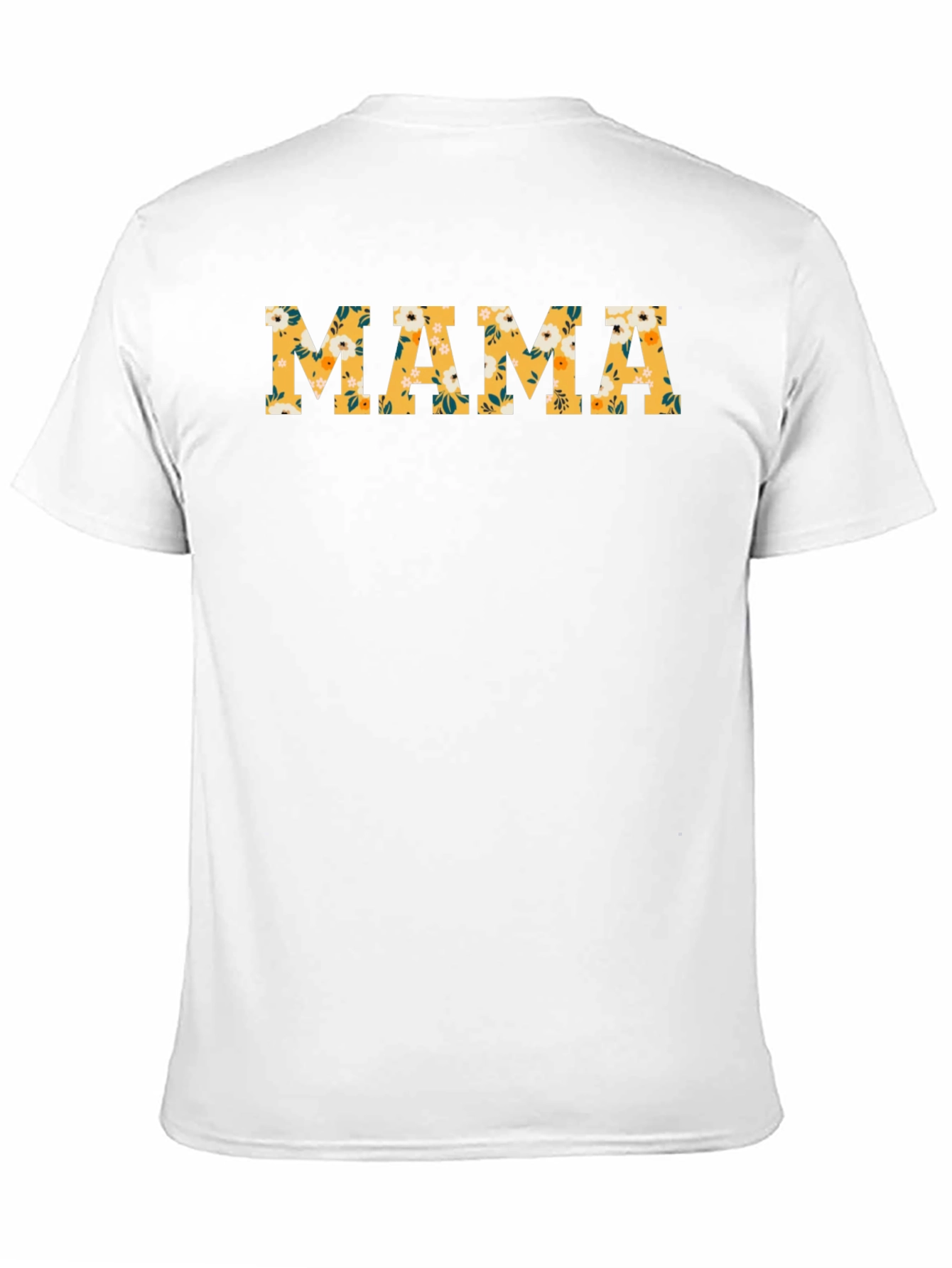 Floral Mama Graphic T-Shirt - Black Cotton Tee - 11