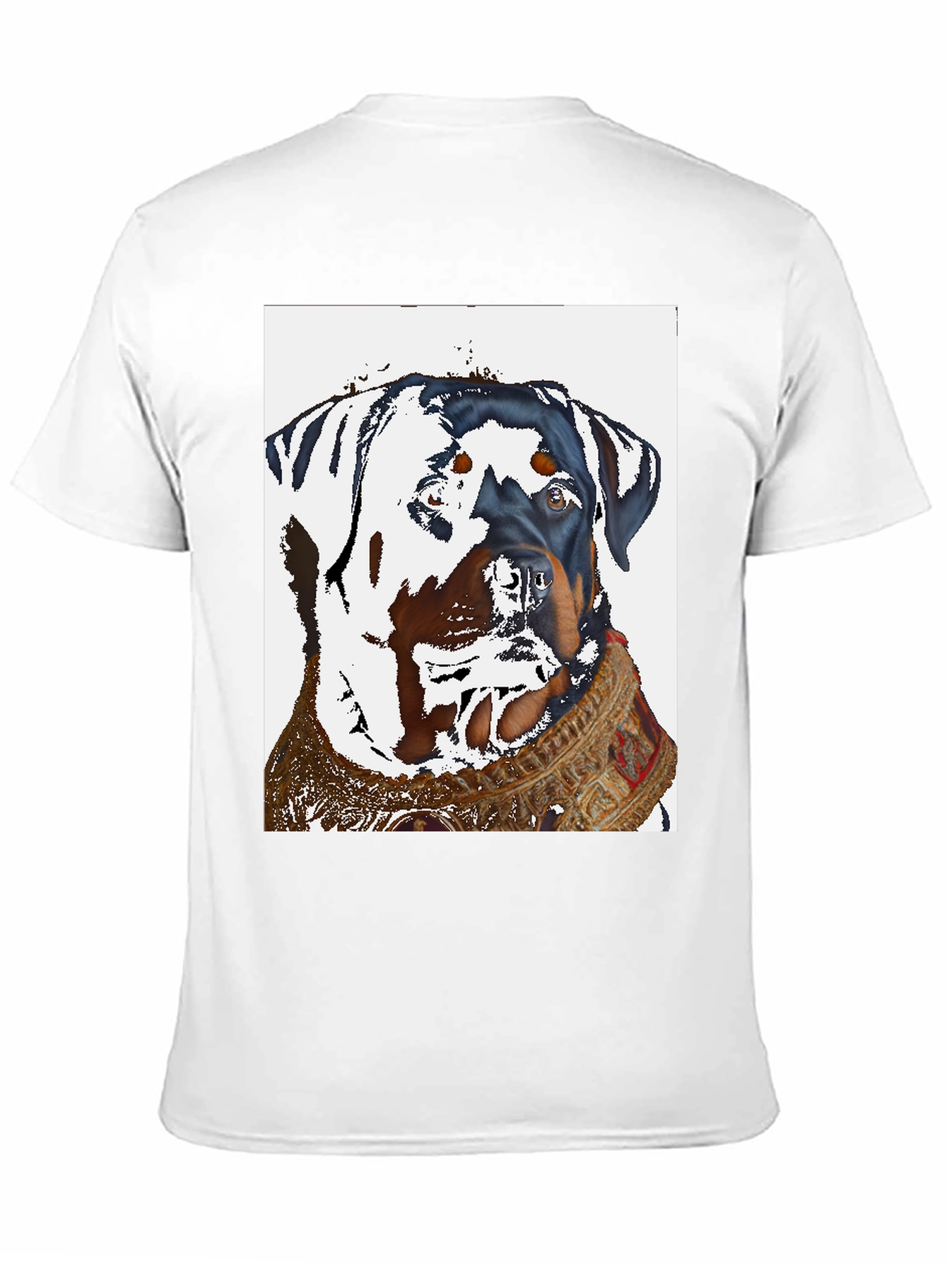 Black Rottweiler Dog T-Shirt - Cool Artistic Design view 11
