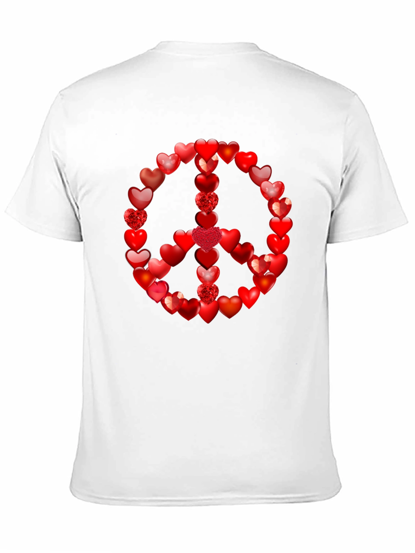 Black Heart Peace Sign T-Shirt - Love & Harmony view 11