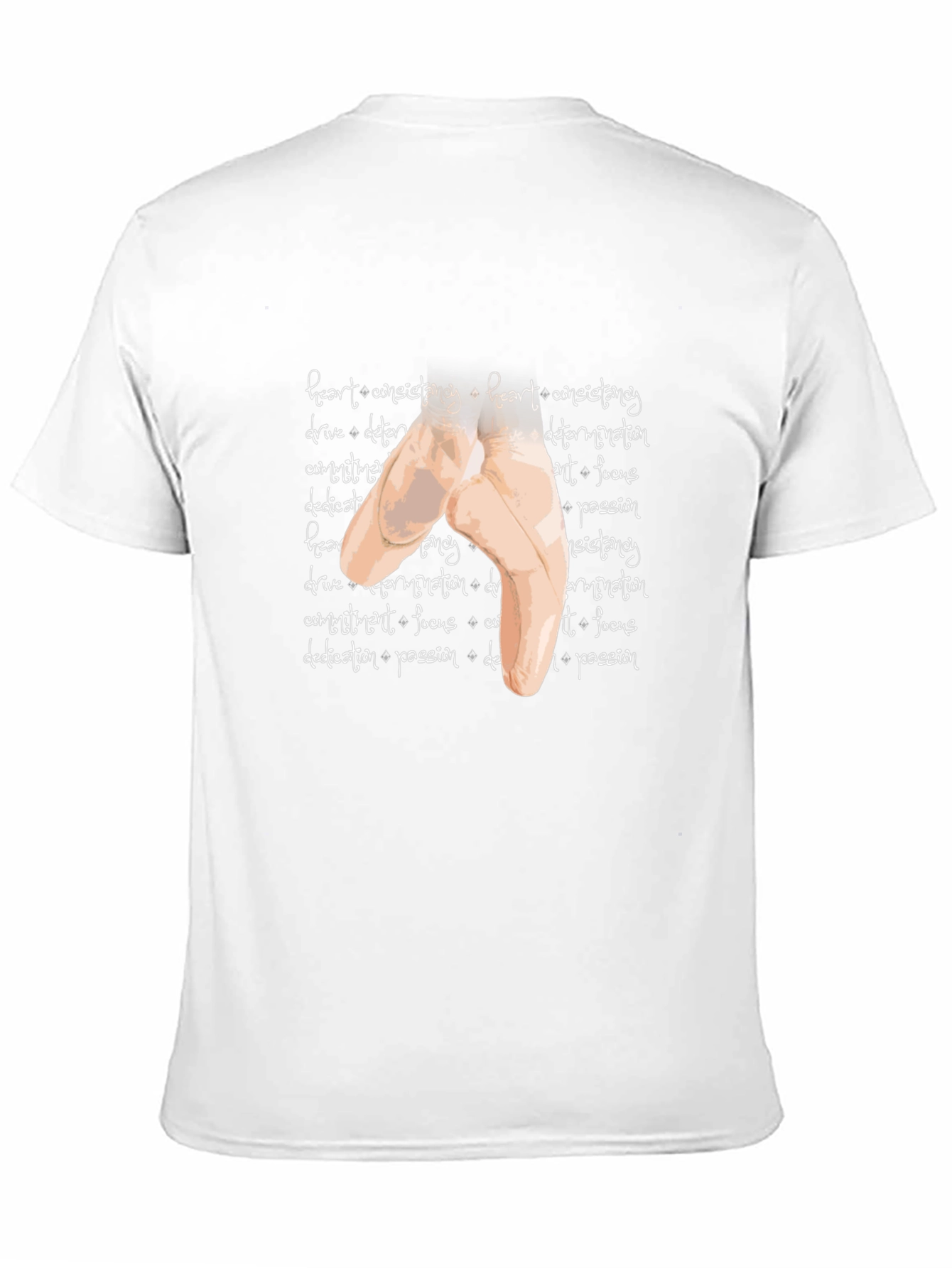 Black Ballet Pointe Shoe Graphic T-Shirt view 11