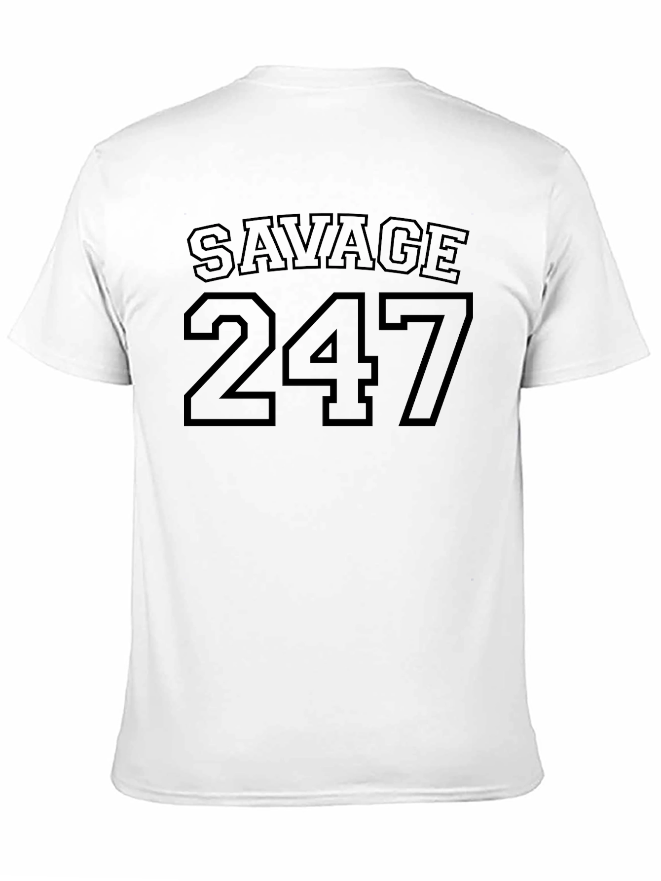 Black Savage 247 Black Graphic T-Shirt view 11