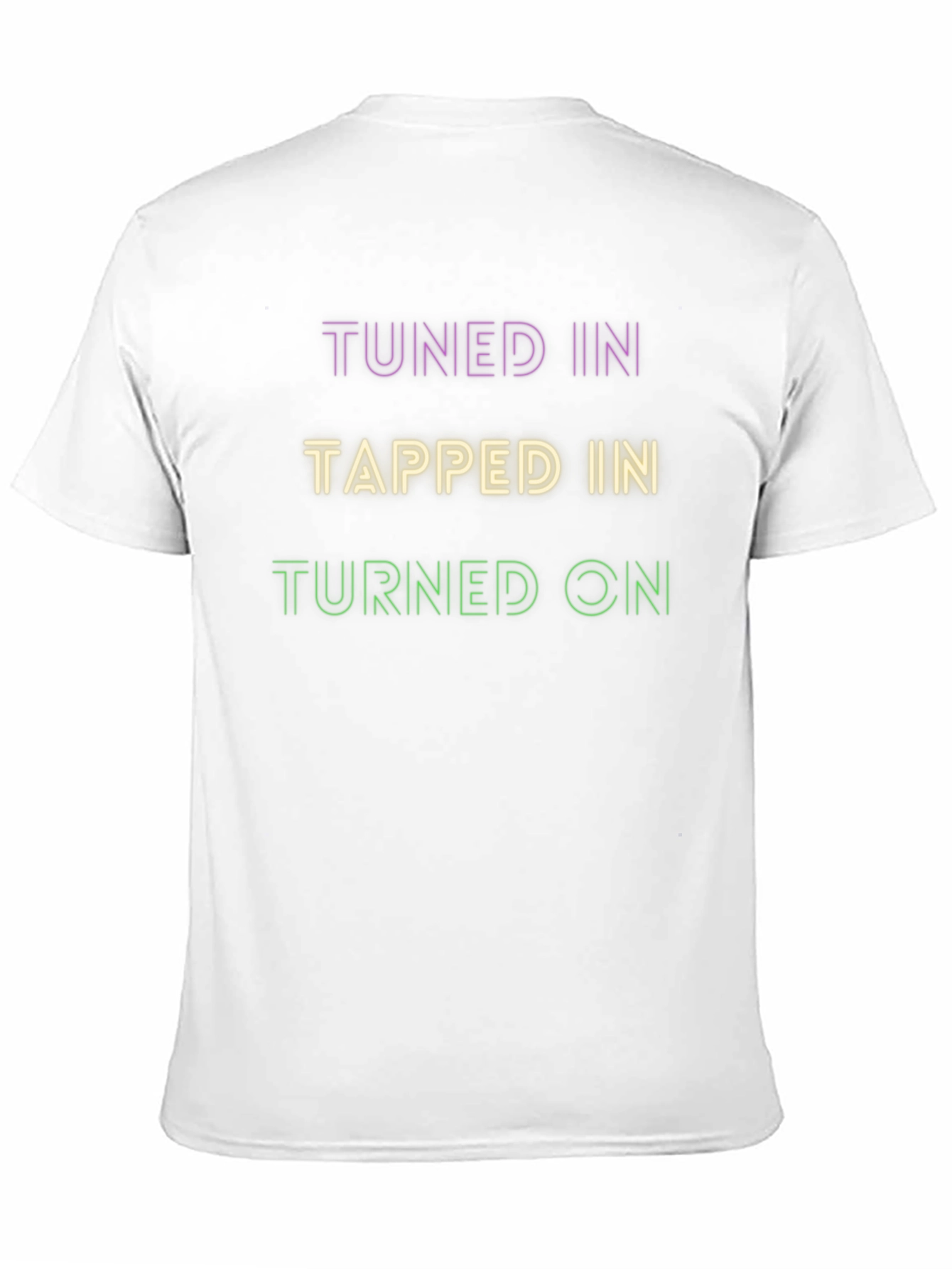 Black Tuned In Tapped In Turned On Graphic Tee view 11