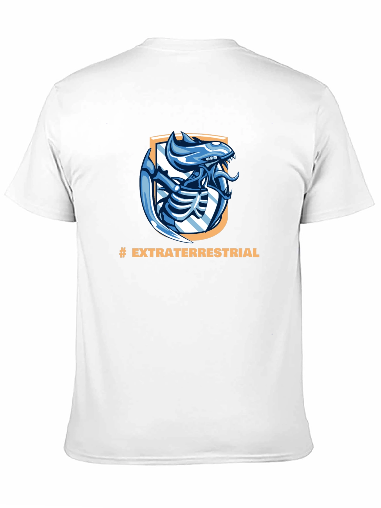 Black Extraterrestrial Alien Graphic Black T-Shirt view 11