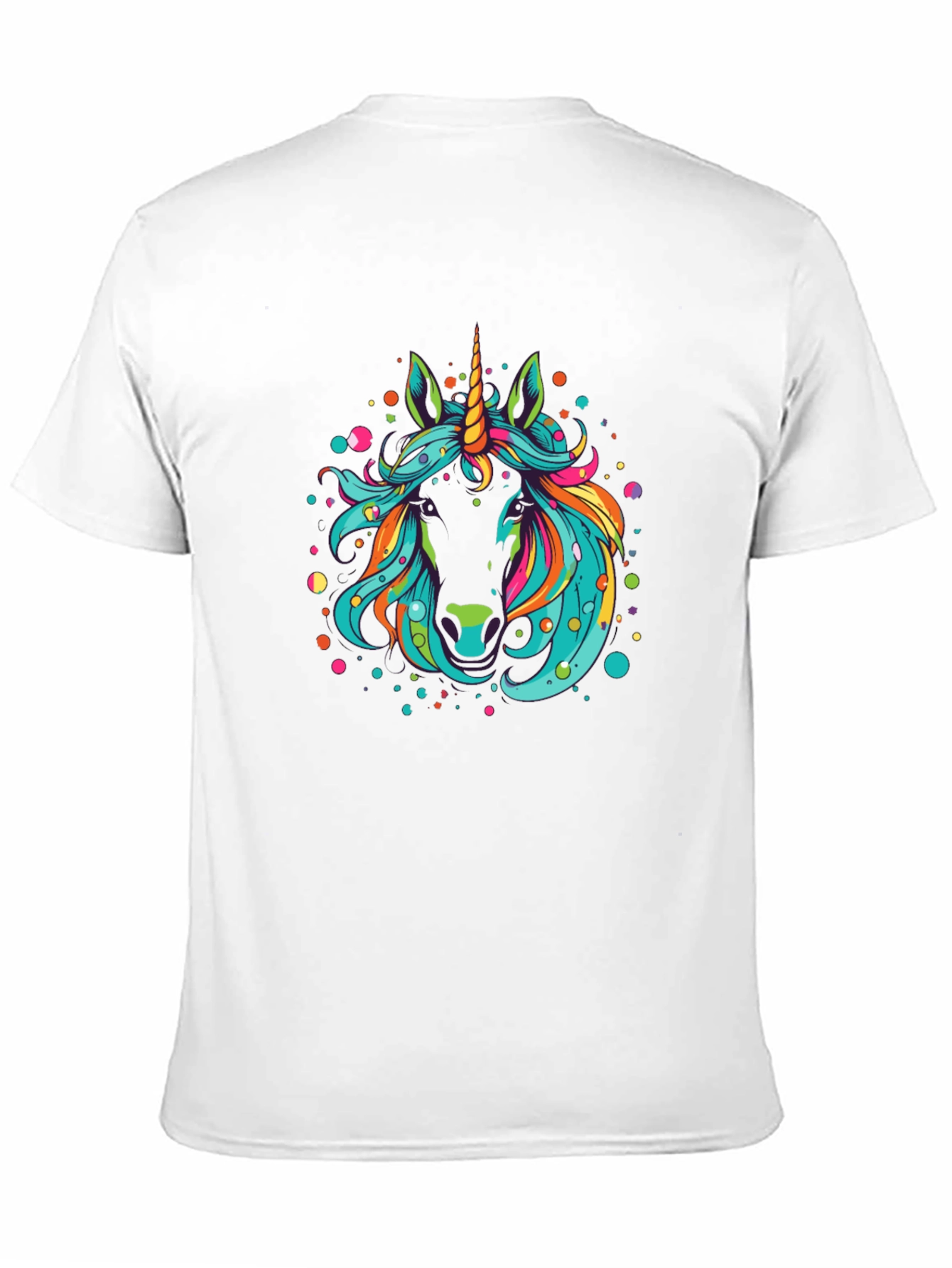 Black Unicorn Graphic Tee - Men's Black T-Shirt view 11