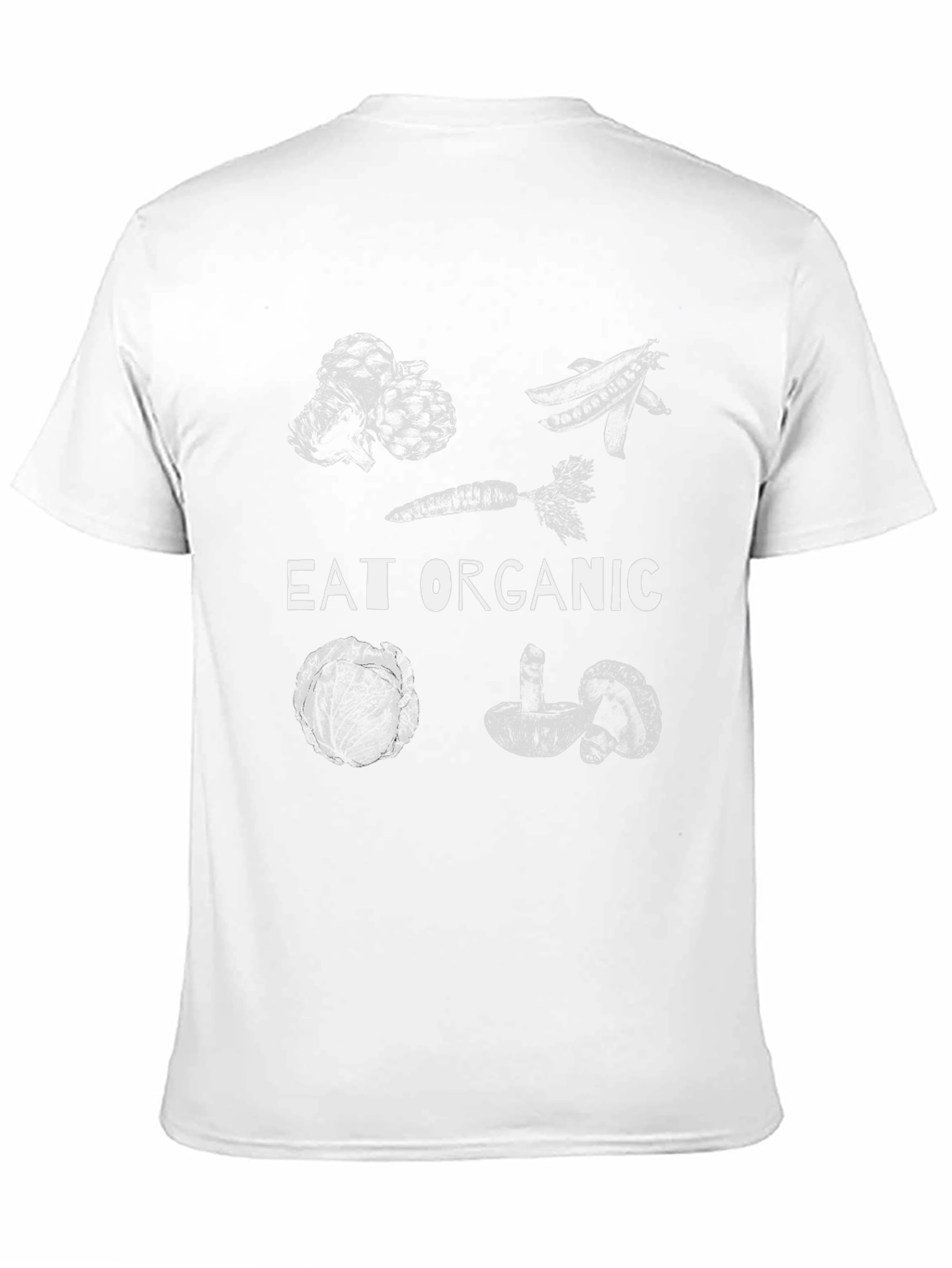 Black Eat Organic Graphic Tee - Black view 11