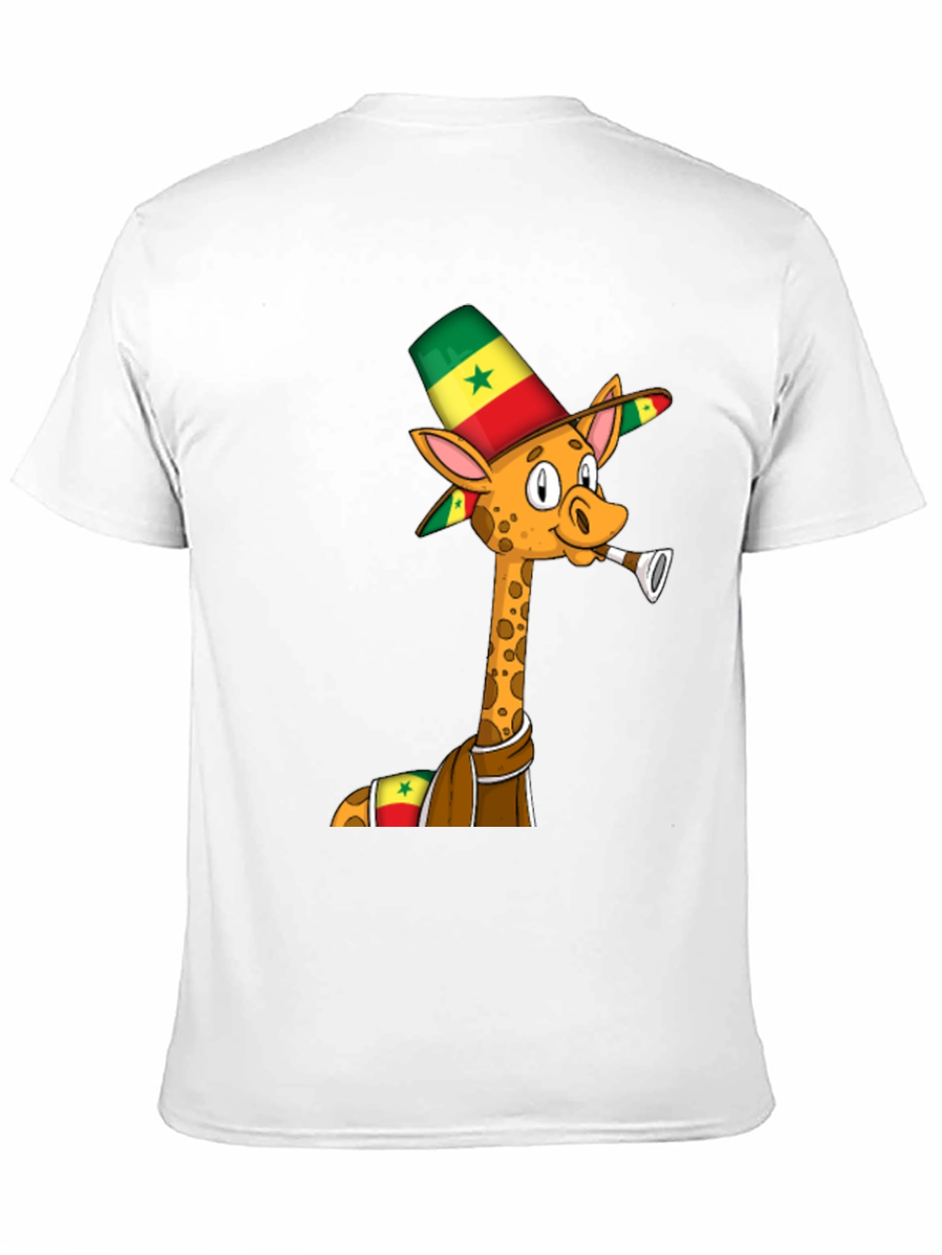 Black Senegal Giraffe T-Shirt - Novelty Graphic Tee view 11